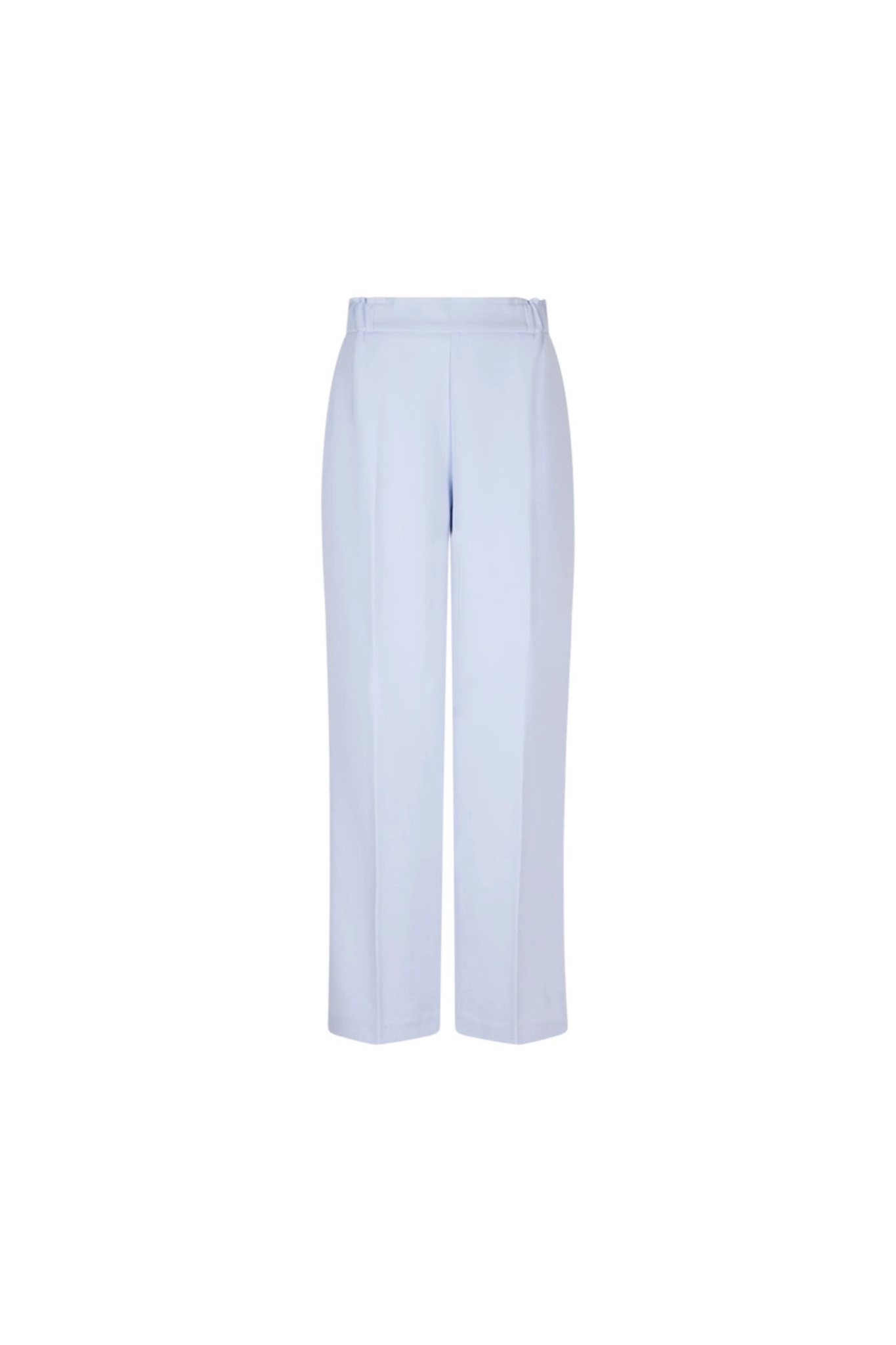 Dante6 fabri elasticated wide leg pants in light blue. Front flatlay view