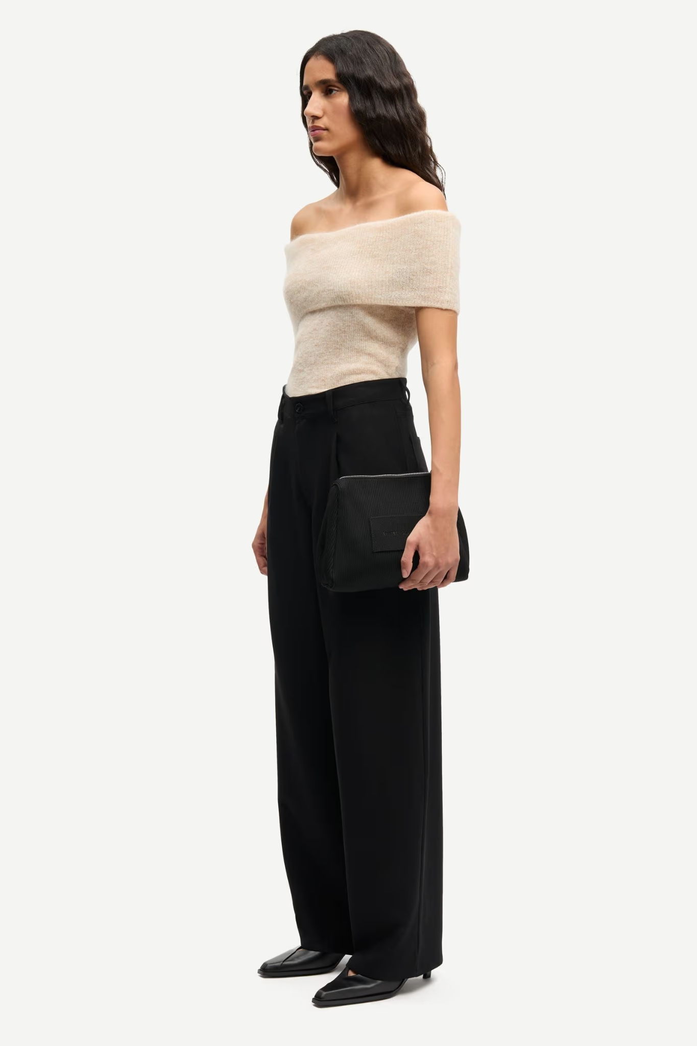 HARPER PLEAT PANTS - BLACK