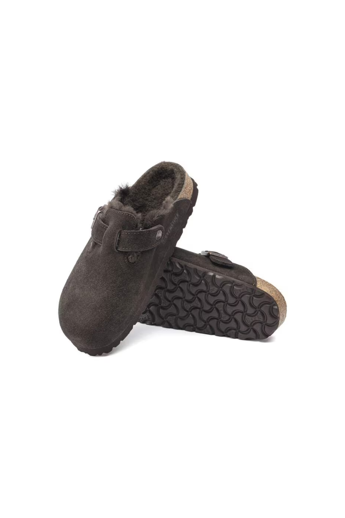 BOSTON VL/SHEARLING WOMEN SANDALS - MOCCA