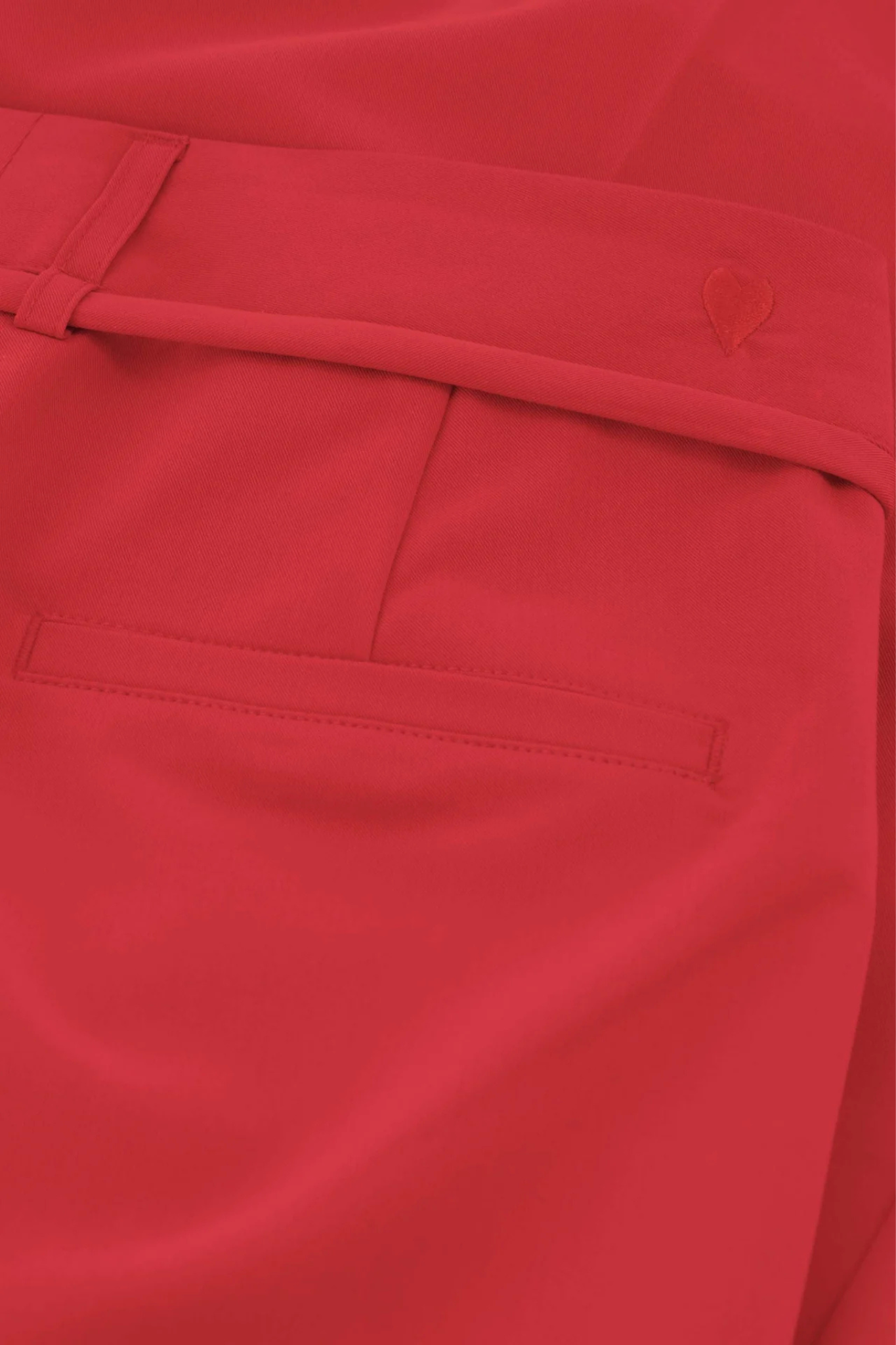 Fabienne Chapot Nelsan pants in red. Close back view