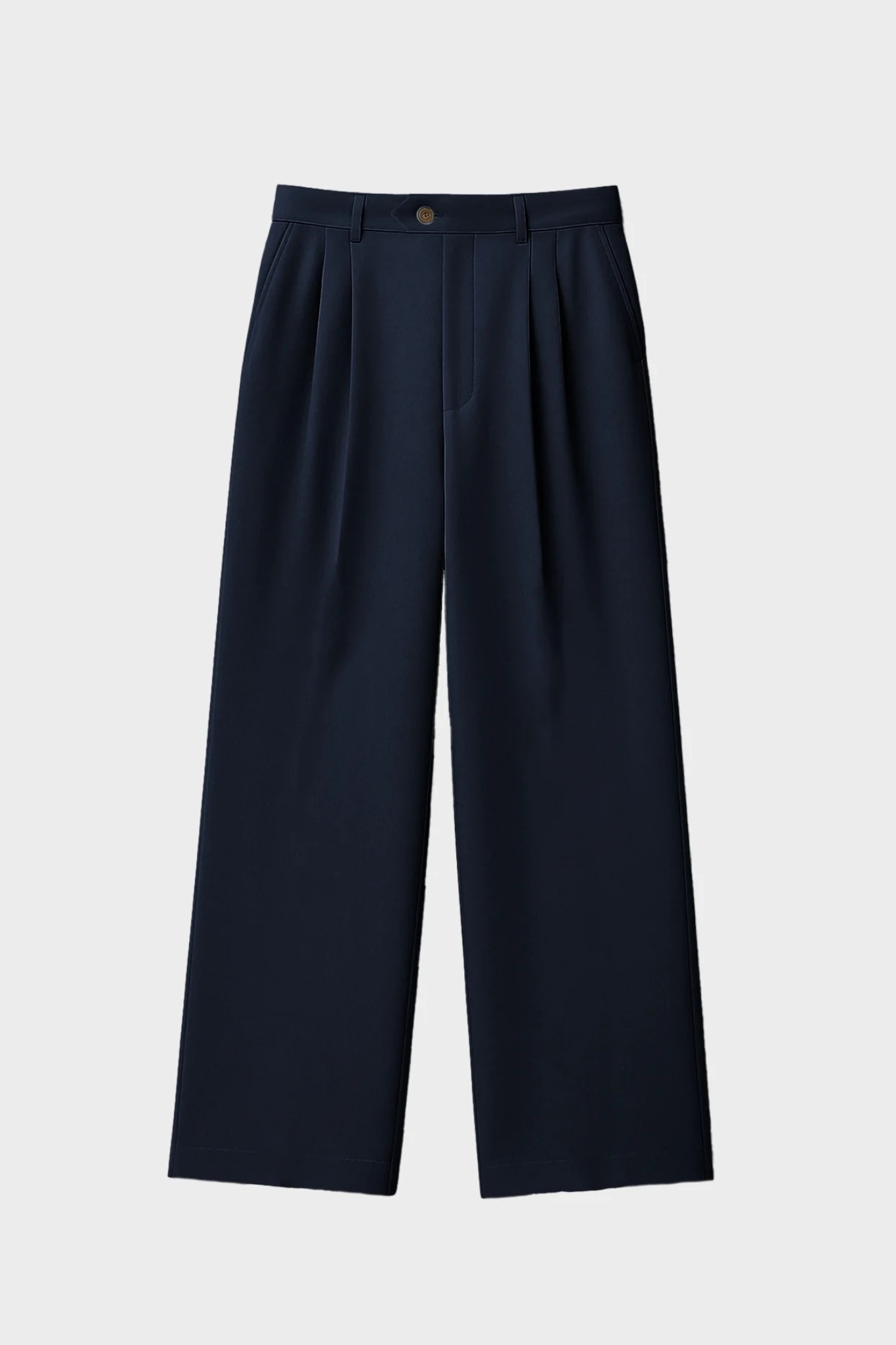 HERITAGE PLEATED PANTS - NAVY