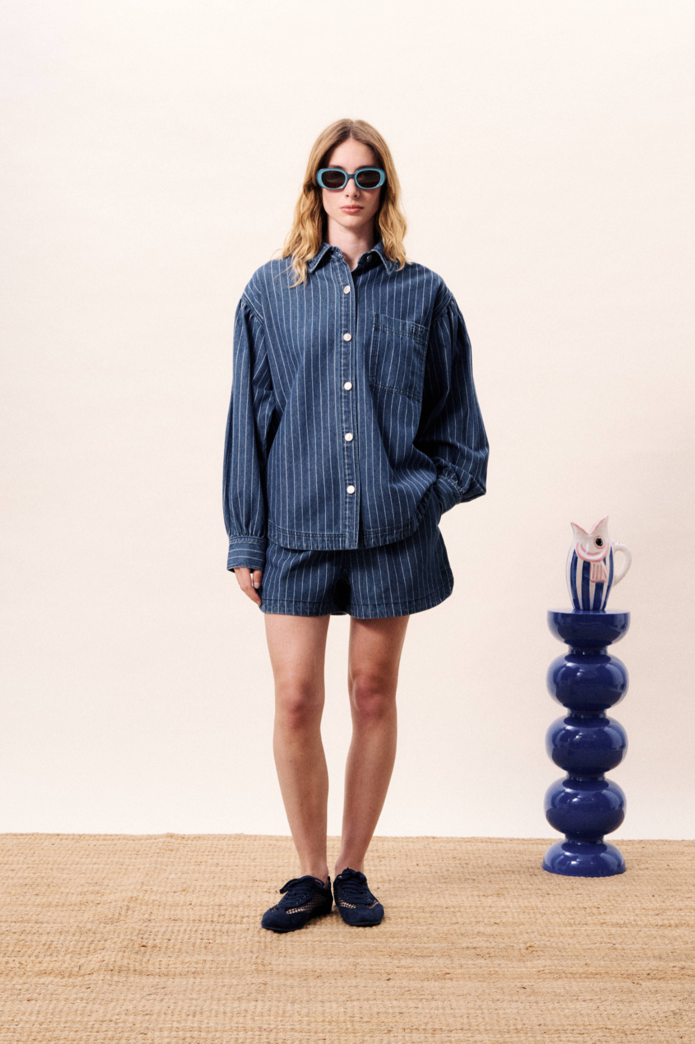 FIDELIA SHIRT - BLUE JEAN
