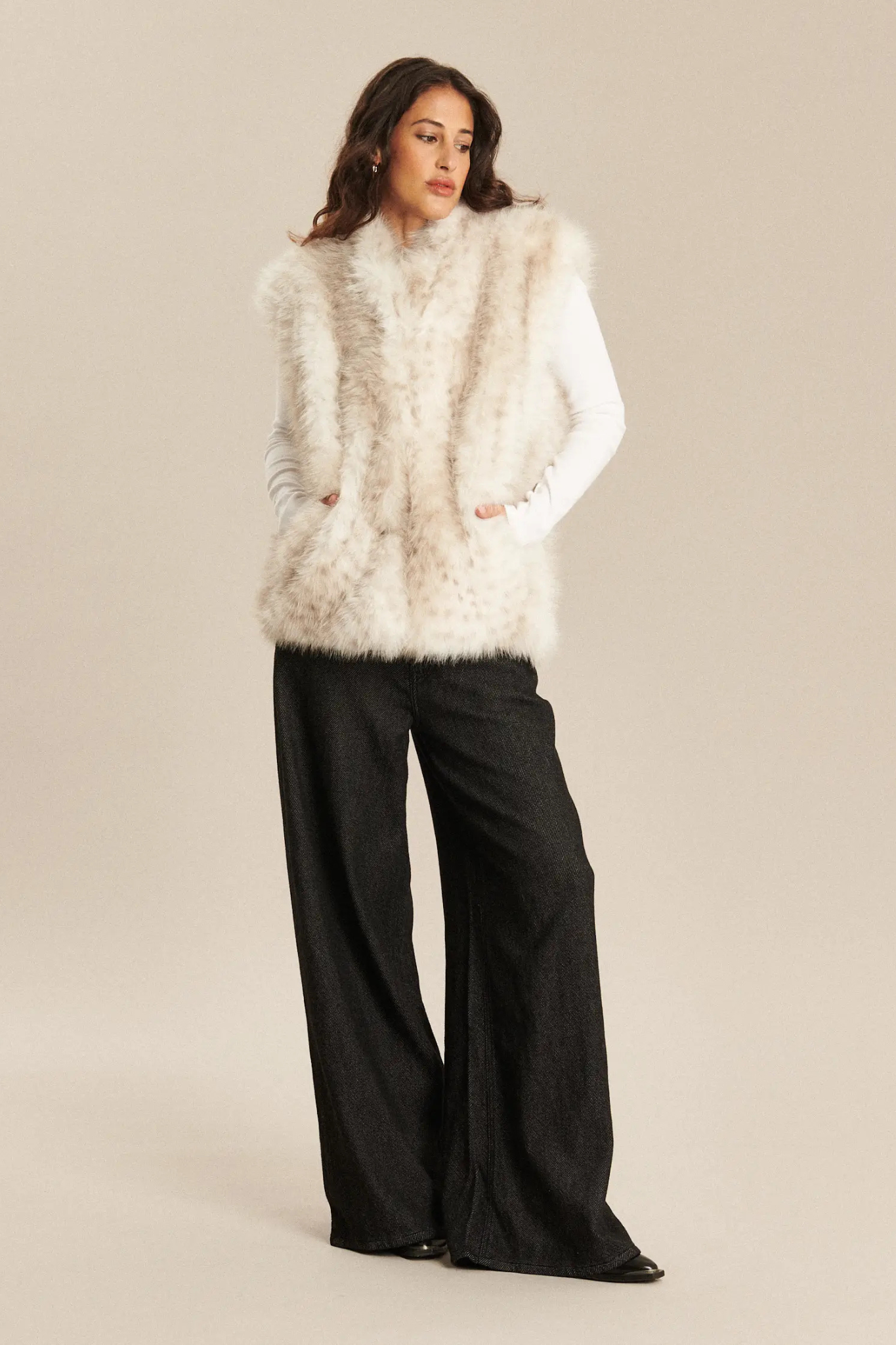 BIANCA MINK VEST - DEER
