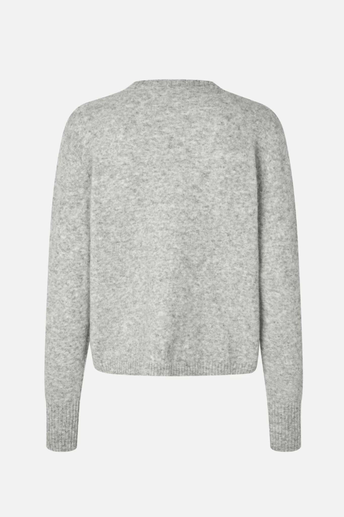 ENADA LS CARDIGAN - LIGHT GREY MELANGE