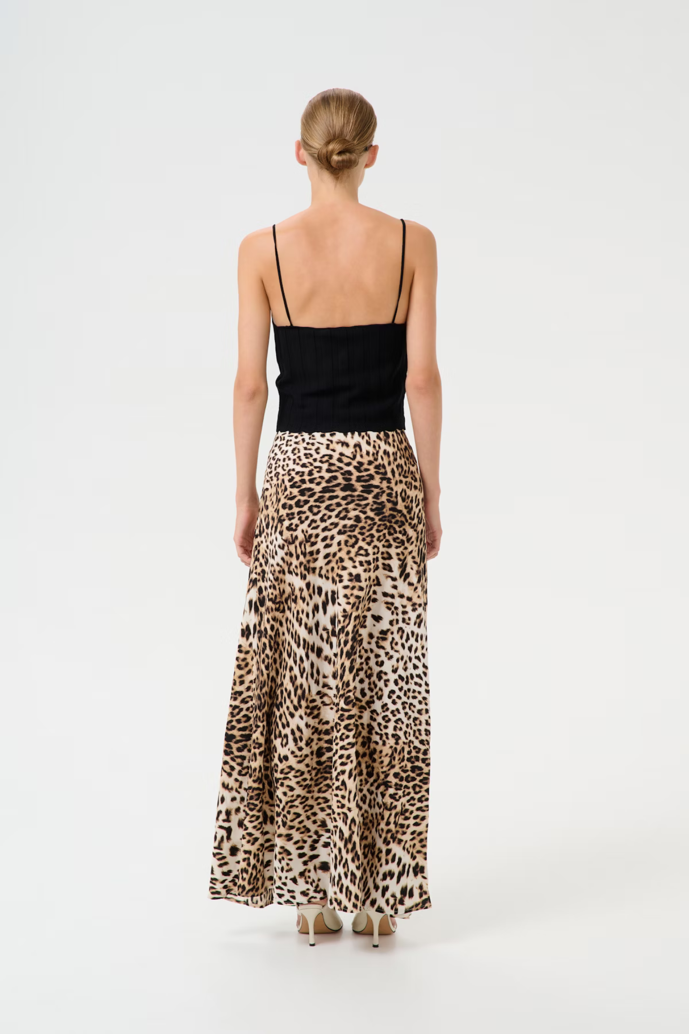 GEOPA P HW SKIRT - LEOPARD BUTTER YELLOW