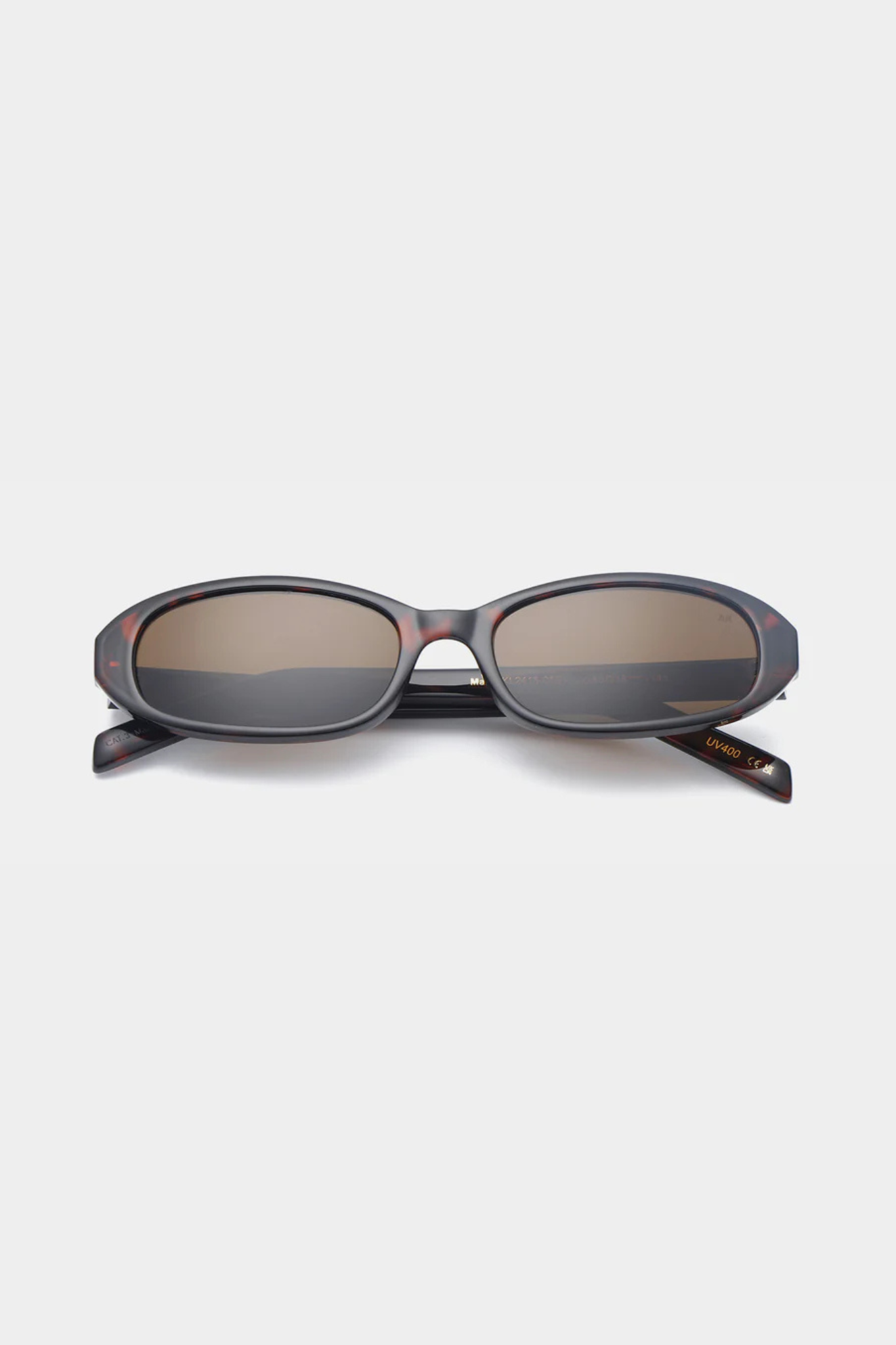 A. Kjaerbede macy sunglasses in demi tortoise. Front view