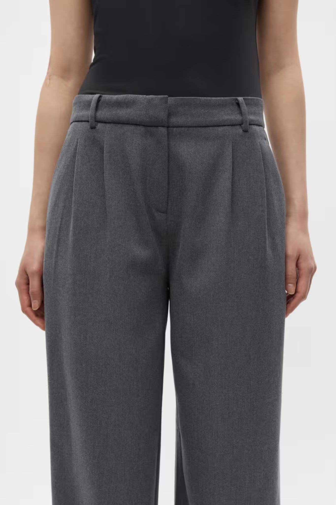 DORE PANTS - MID GREY MELANGE