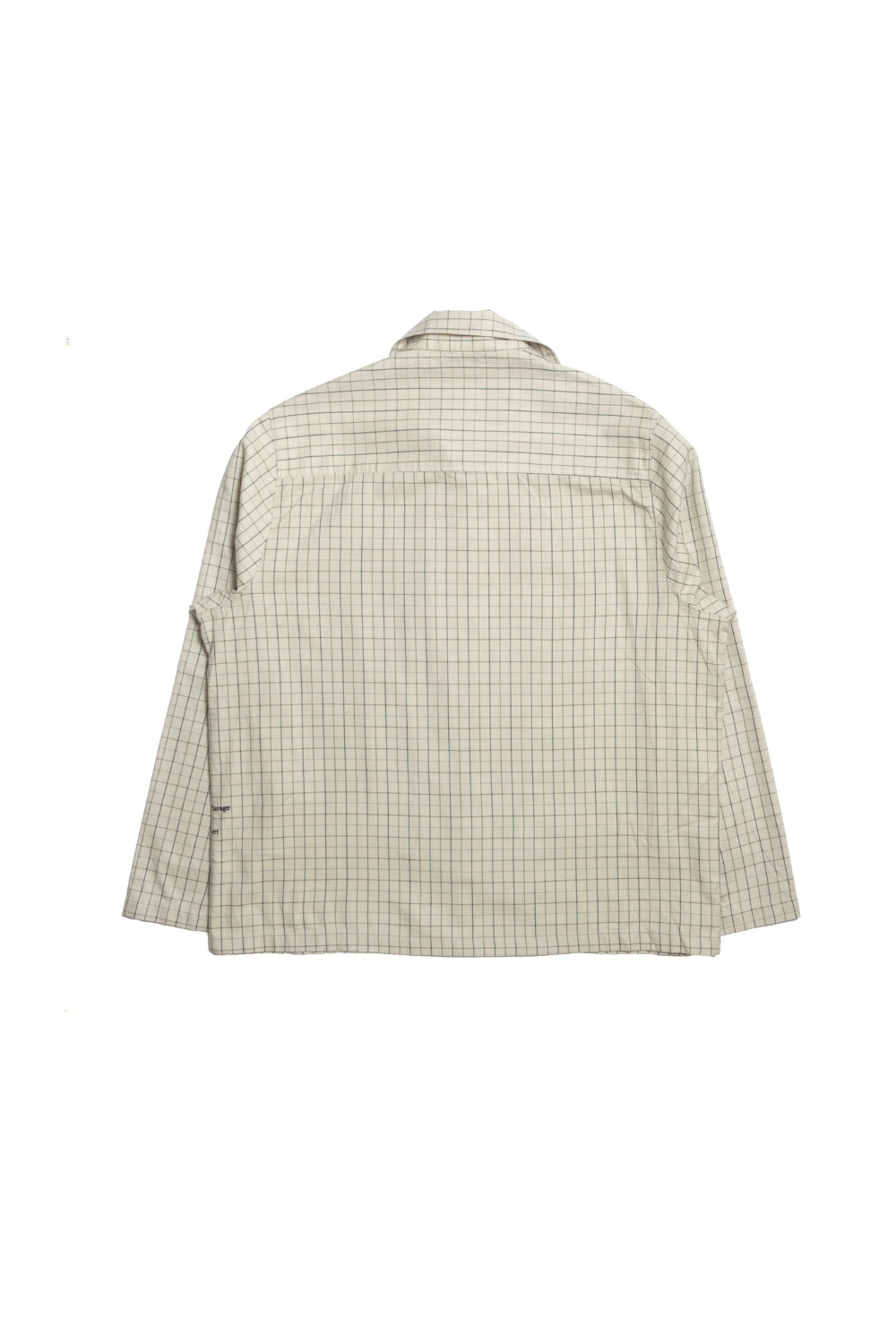 CHECKED TSR SHIRT - WASHED GREEN