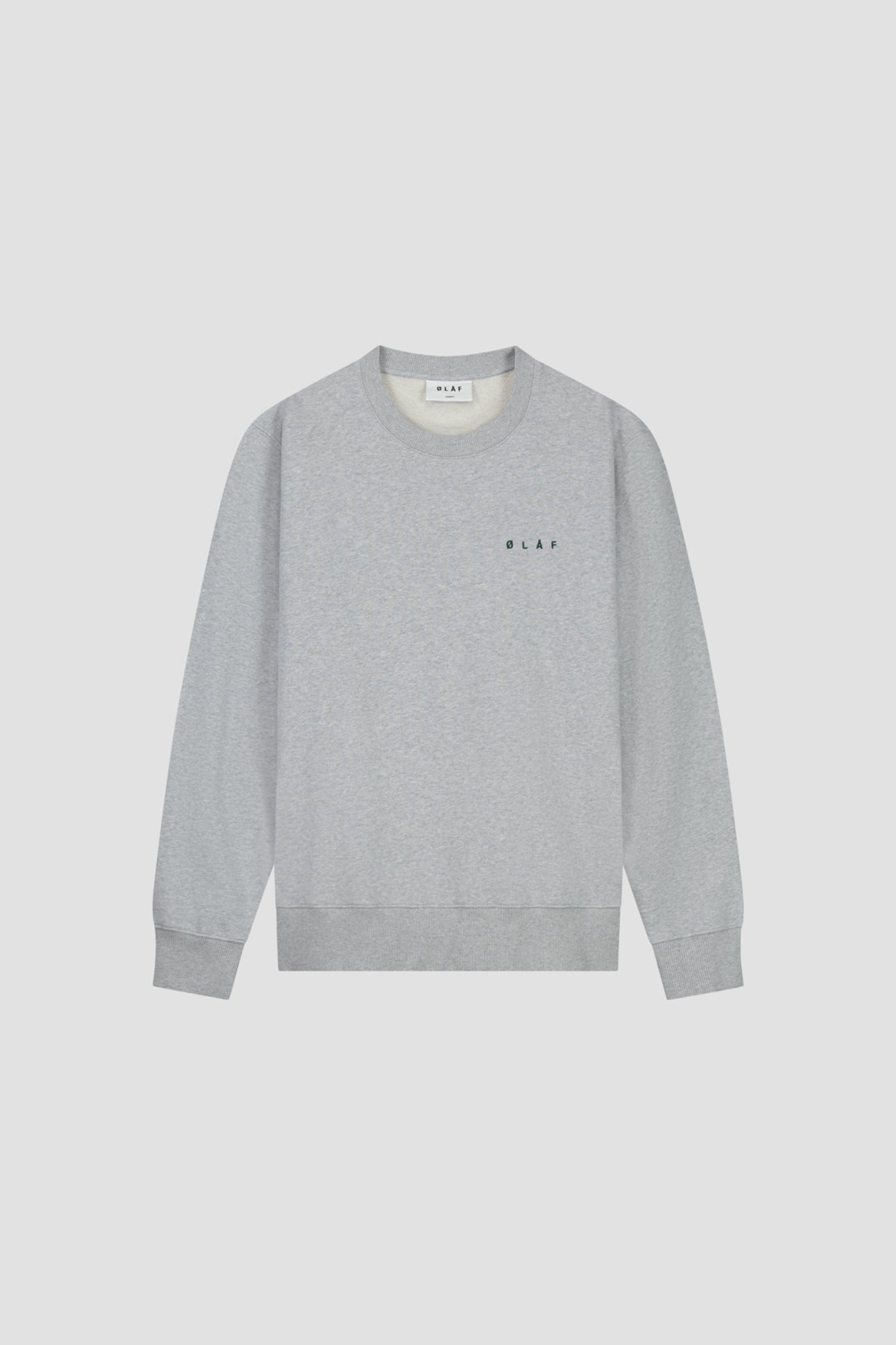 SCRIBBLE FACE CREWNECK - HEATHER GREY