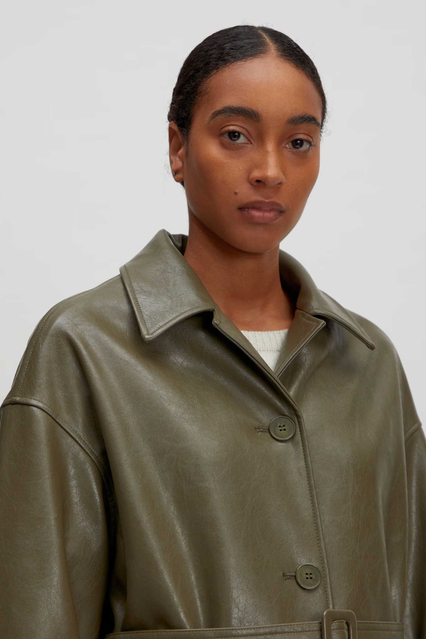 ELEA COAT - GRAPE LEAF