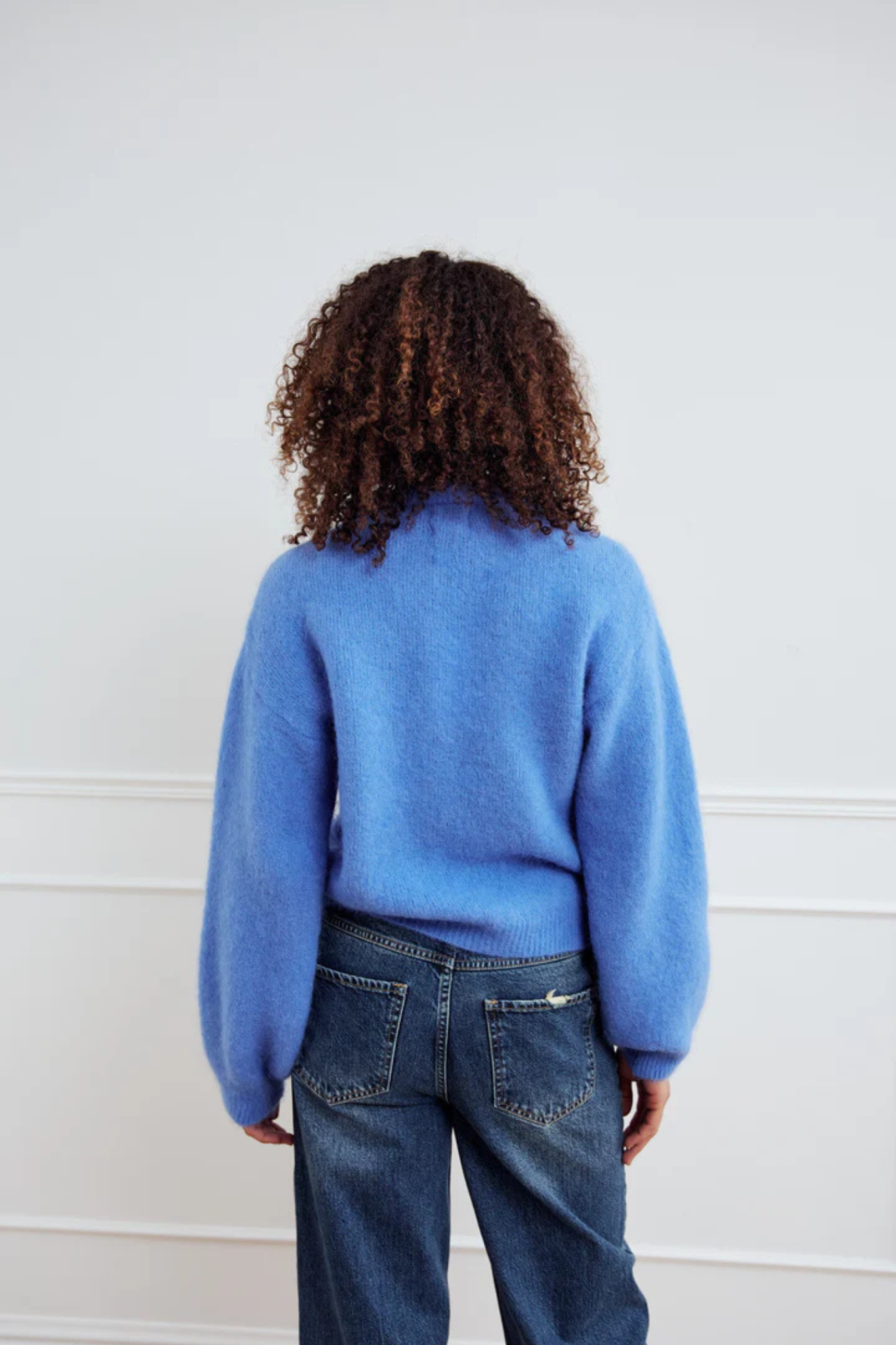 KAE KNIT CARDIGAN - DOVE BLUE