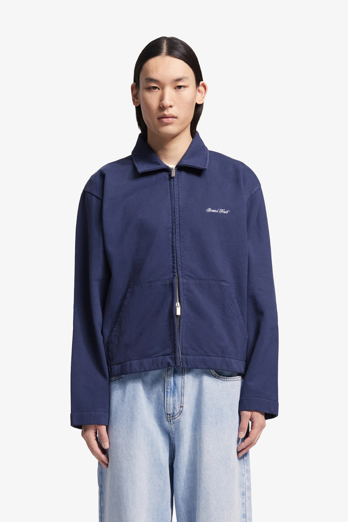 SCRIPT LOGO FULL ZIP - NAVY