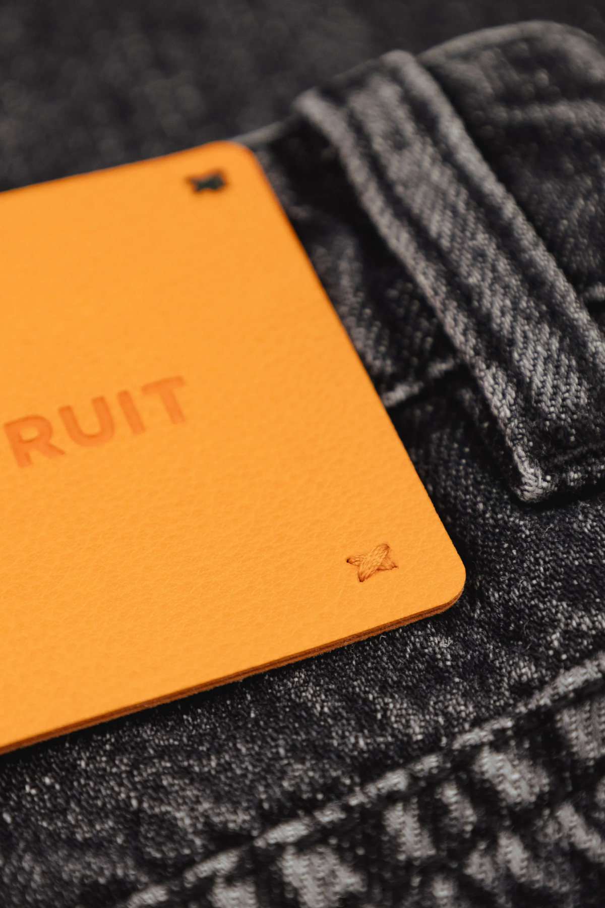 DENIM TROUSERS - WASHED BLACK