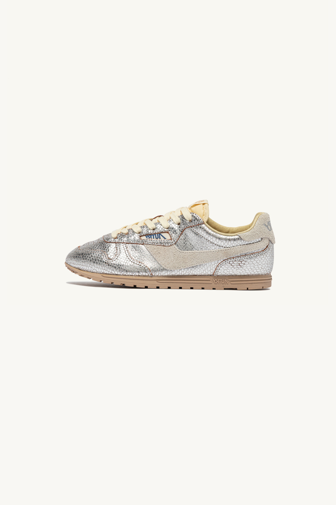 WSLW-XA01 - WINDSPIN LOW WOMEN SNEAKERS - LEA/VIPRINT SILVER/WHT