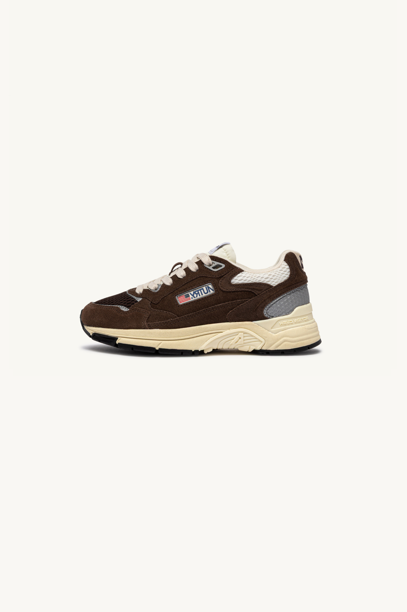 HYLM-UM25 - HYPERWAY LOW MEN SNEAKERS - SUEDE/MESH COTT/MARSH
