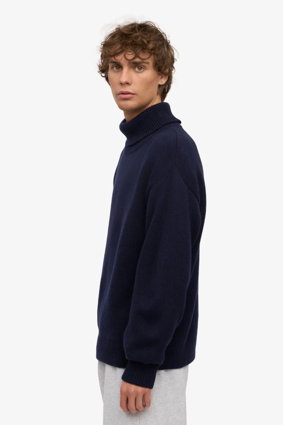 MERINO WOOL TURTLENECK WOMEN - NAVY BLUE