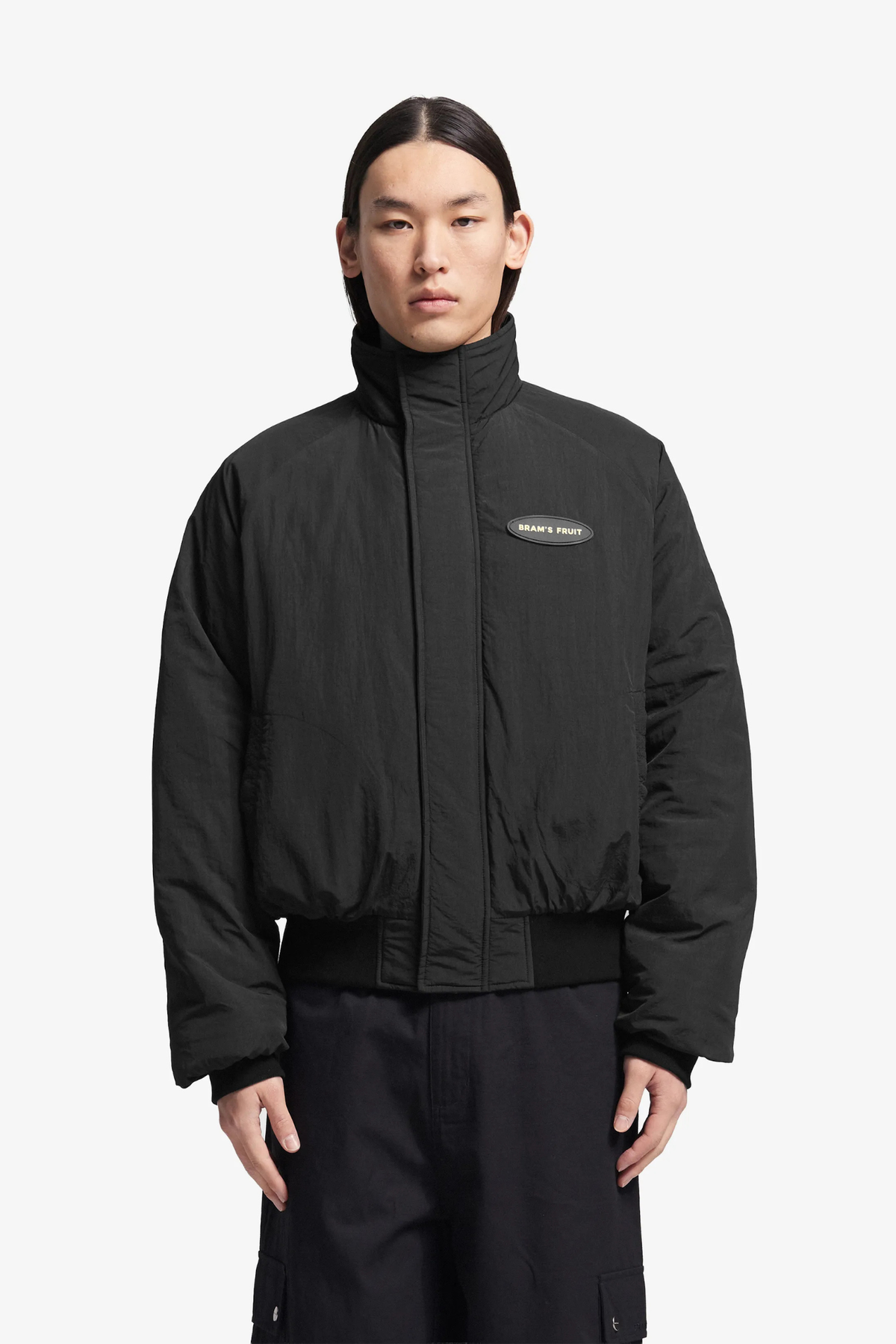 REVERSIBLE BOMBER JACKET - BLACK
