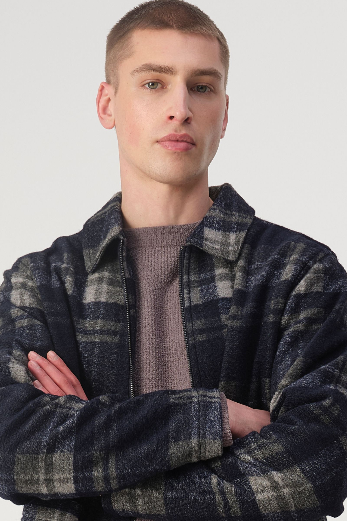 OVERSHIRT BENJI CHECK - SKY CAPTAIN