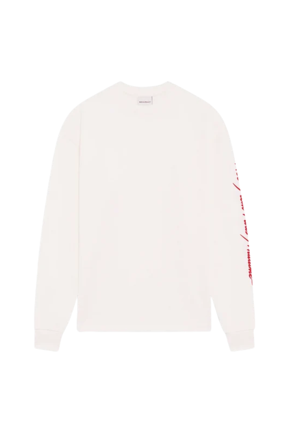 SLOGAN LONGSLEEVE T-SHIRT - BORDEAUX/OFF-WHITE