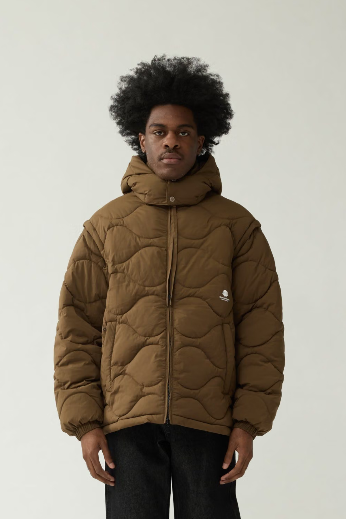 DETACHABLE JACKET - OLIVE