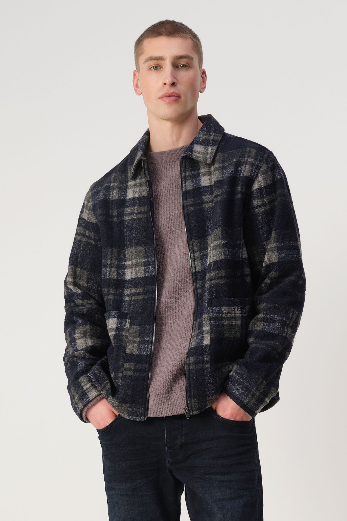 OVERSHIRT BENJI CHECK - SKY CAPTAIN