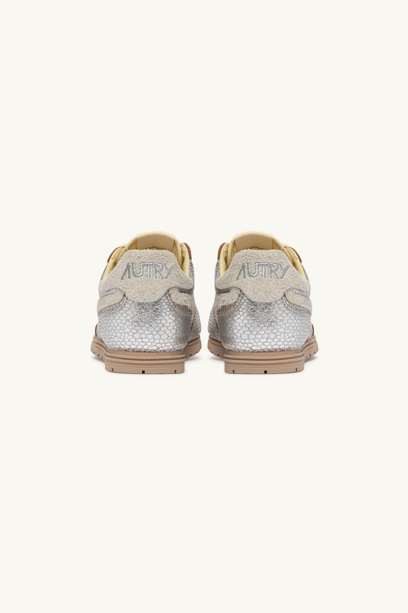 WSLW-XA01 - WINDSPIN LOW WOMEN SNEAKERS - LEA/VIPRINT SILVER/WHT