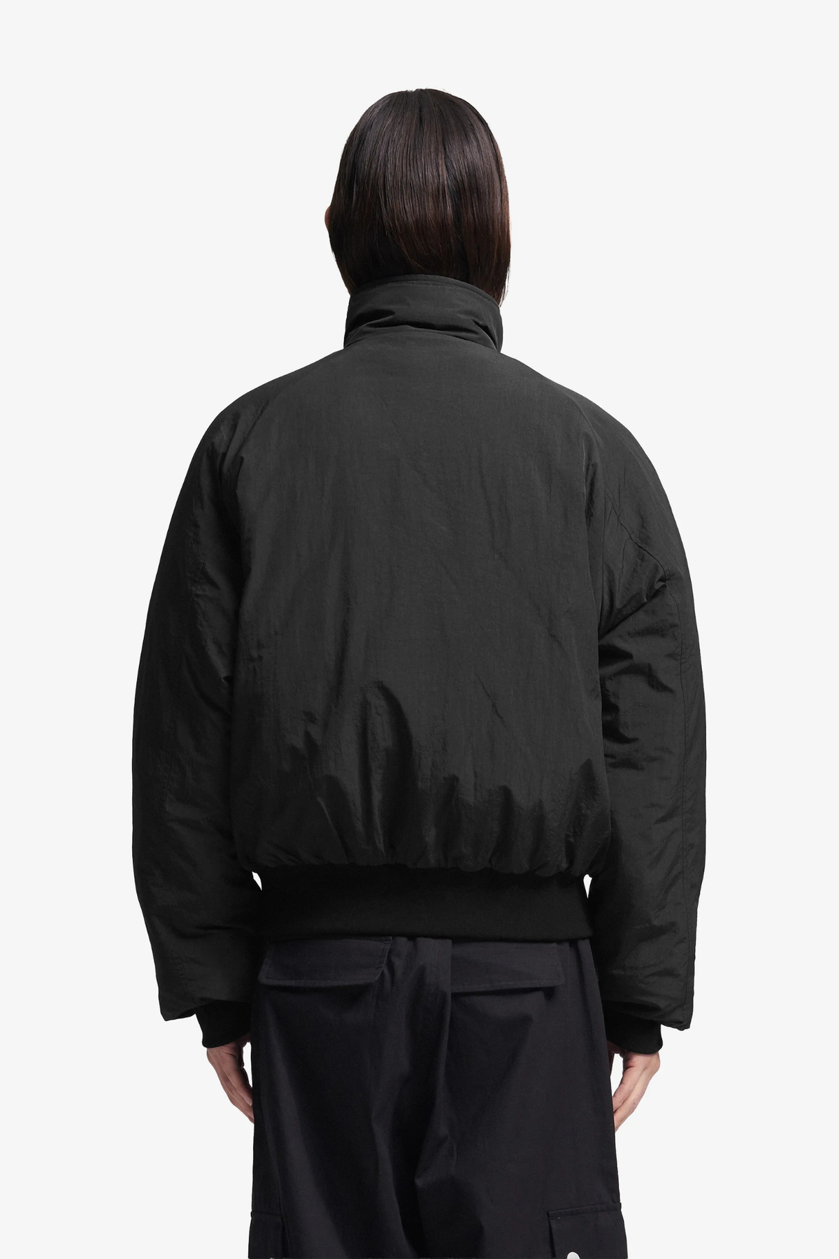 REVERSIBLE BOMBER JACKET - BLACK