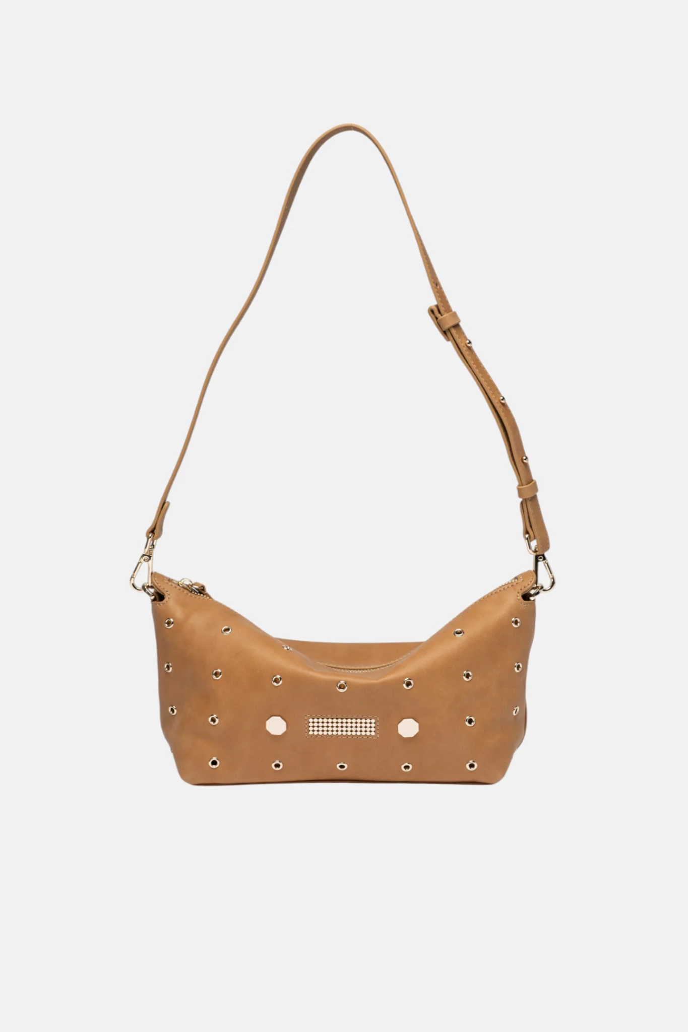 STELLA EYELETS BAG - CAMEL