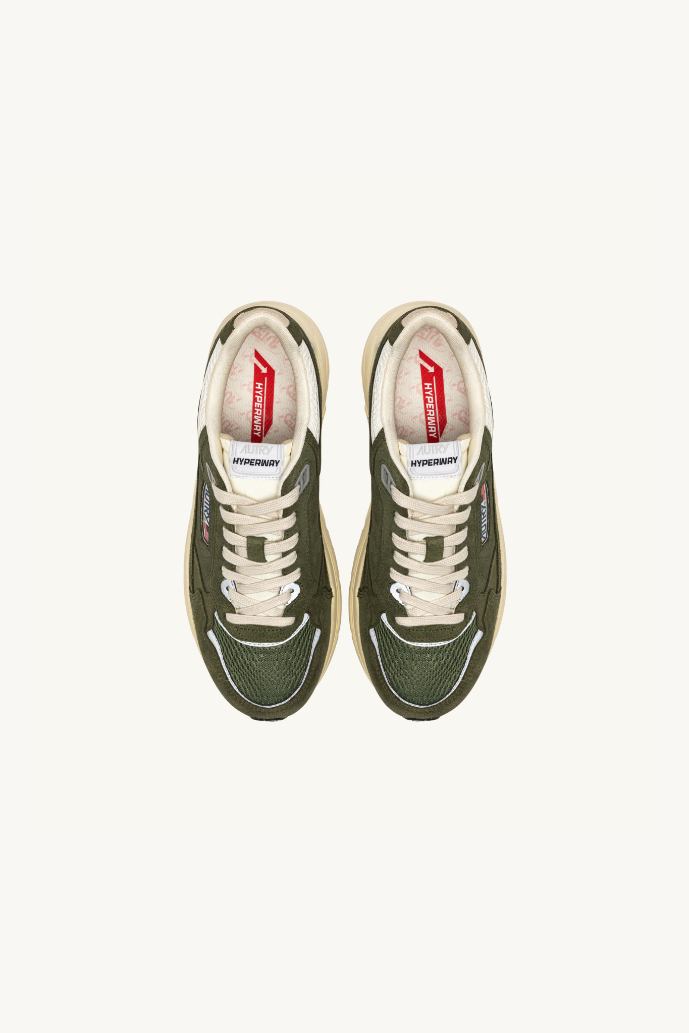 HYLM-UM24 - HYPERWAY LOW MEN SNEAKERS - SUEDE/MESH SALV/MARSH