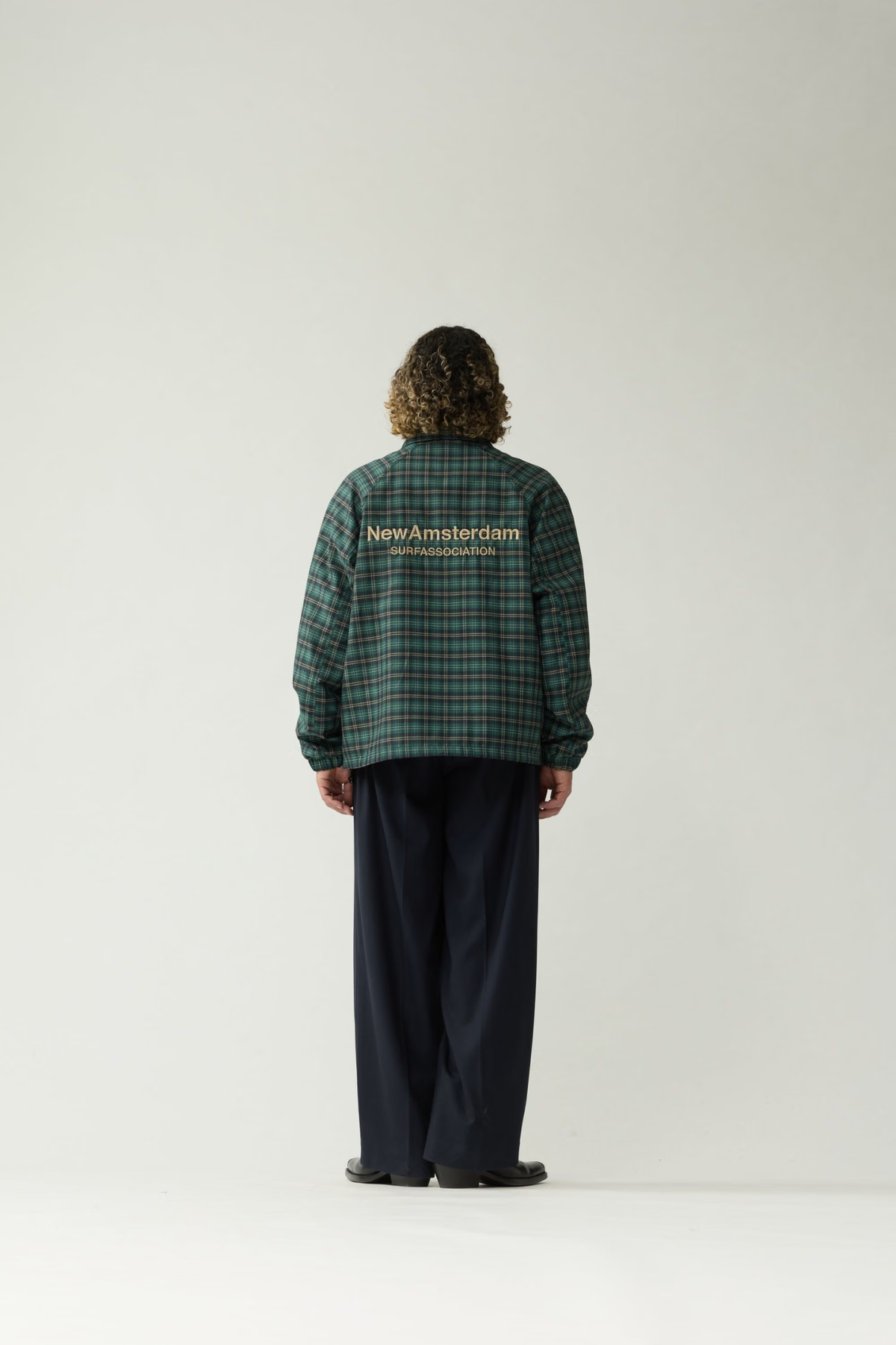 COACH JACKET - GREEN CHECK