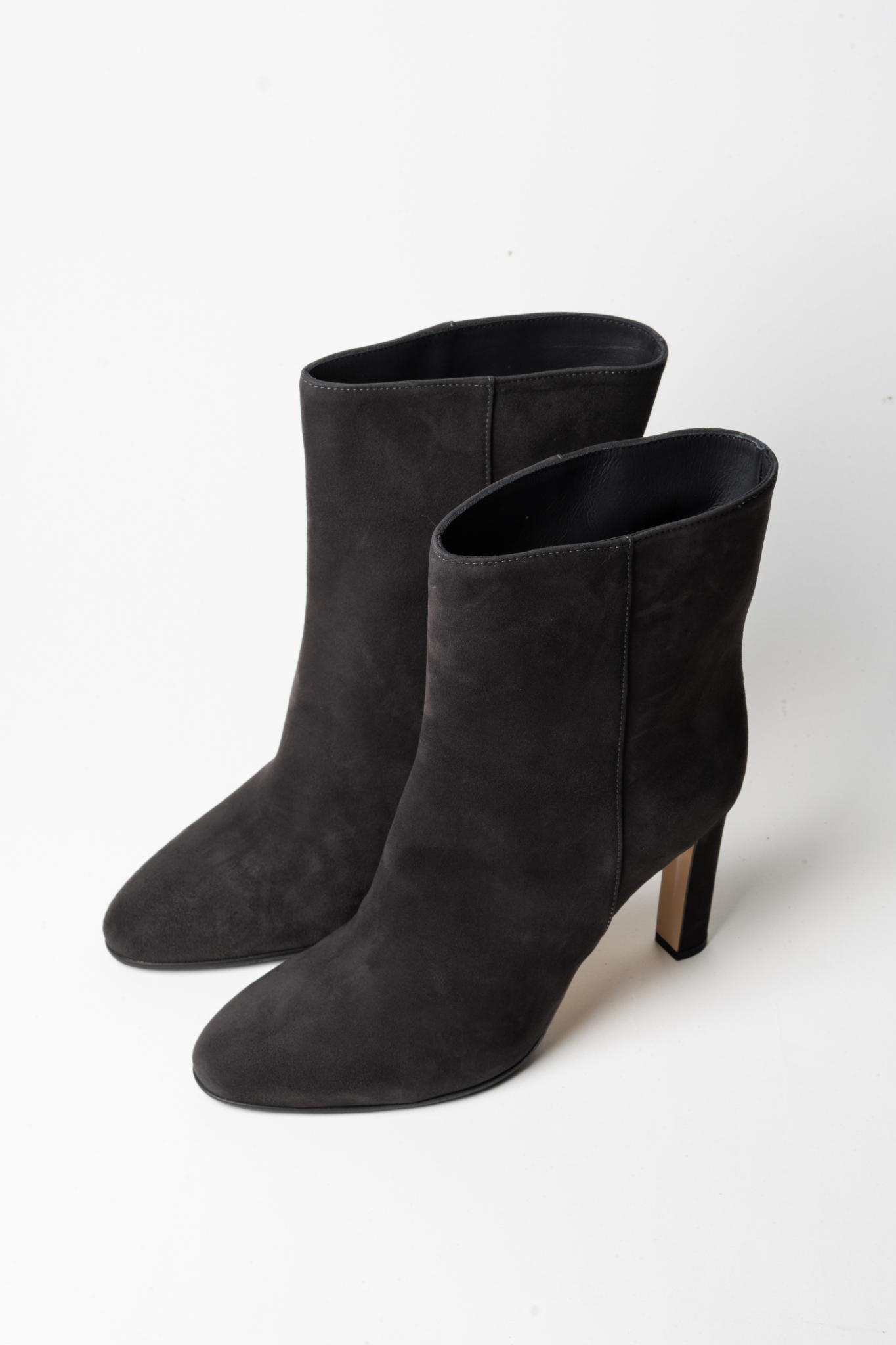 DONNA CAMOSCIO CALZATURE BOOTS - ANTHRACITE