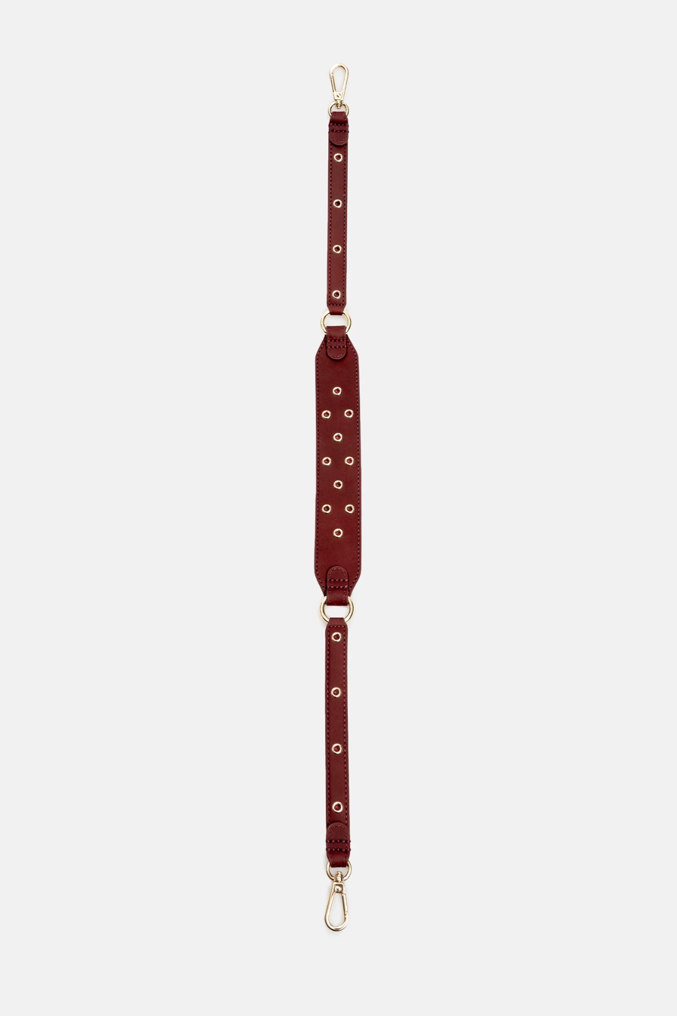 SHORT STRAP EYELETS - BURGUNDY