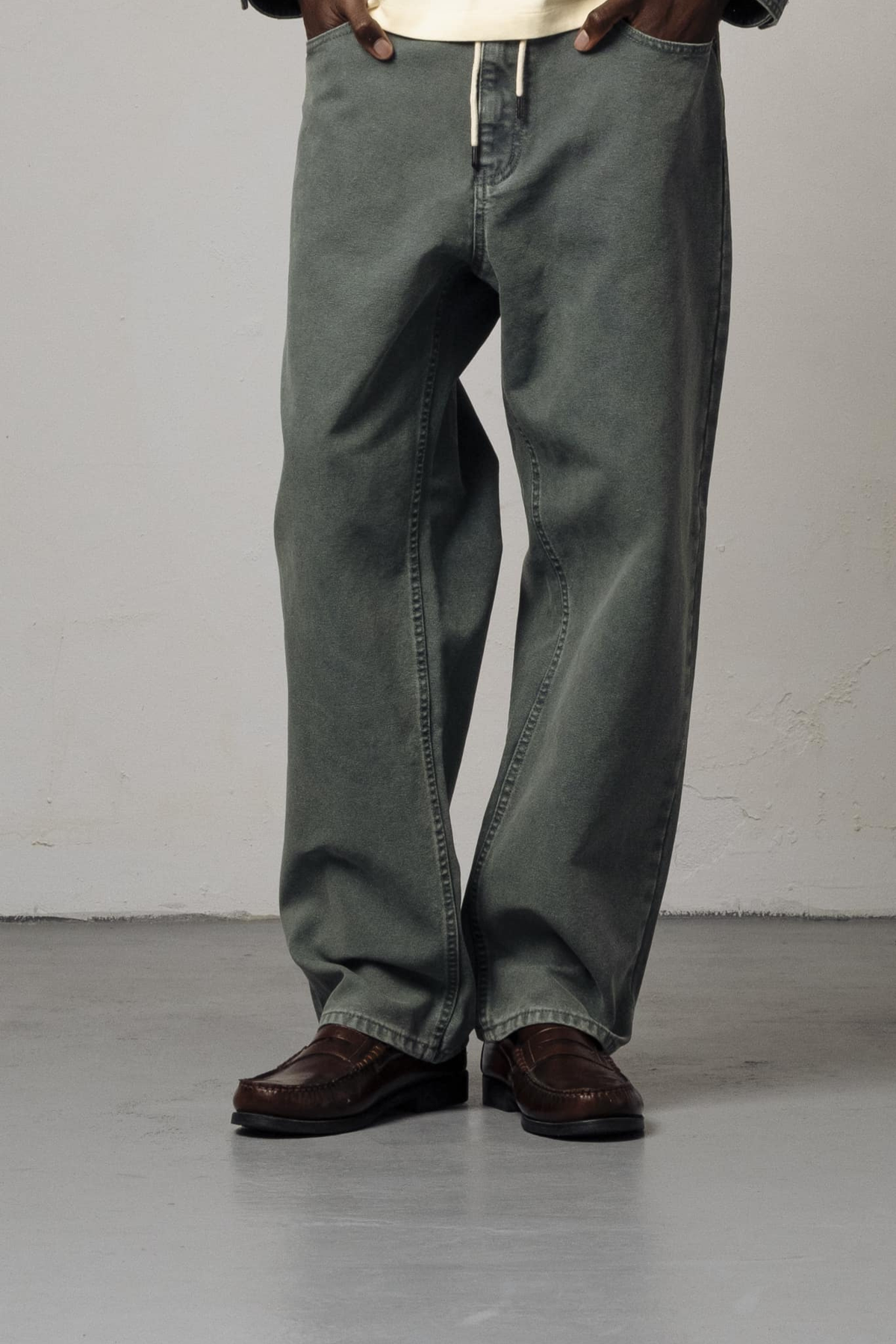 EVERYDAY QUARTIER PANTS - WASHED GREEN