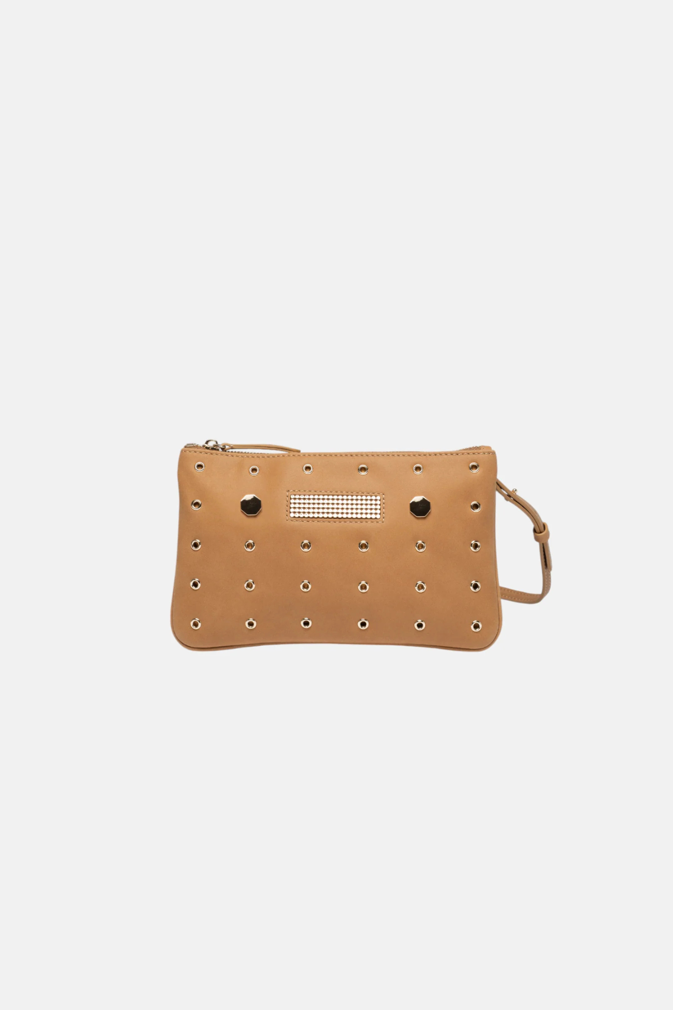 MINI EYELETS BAG - CAMEL