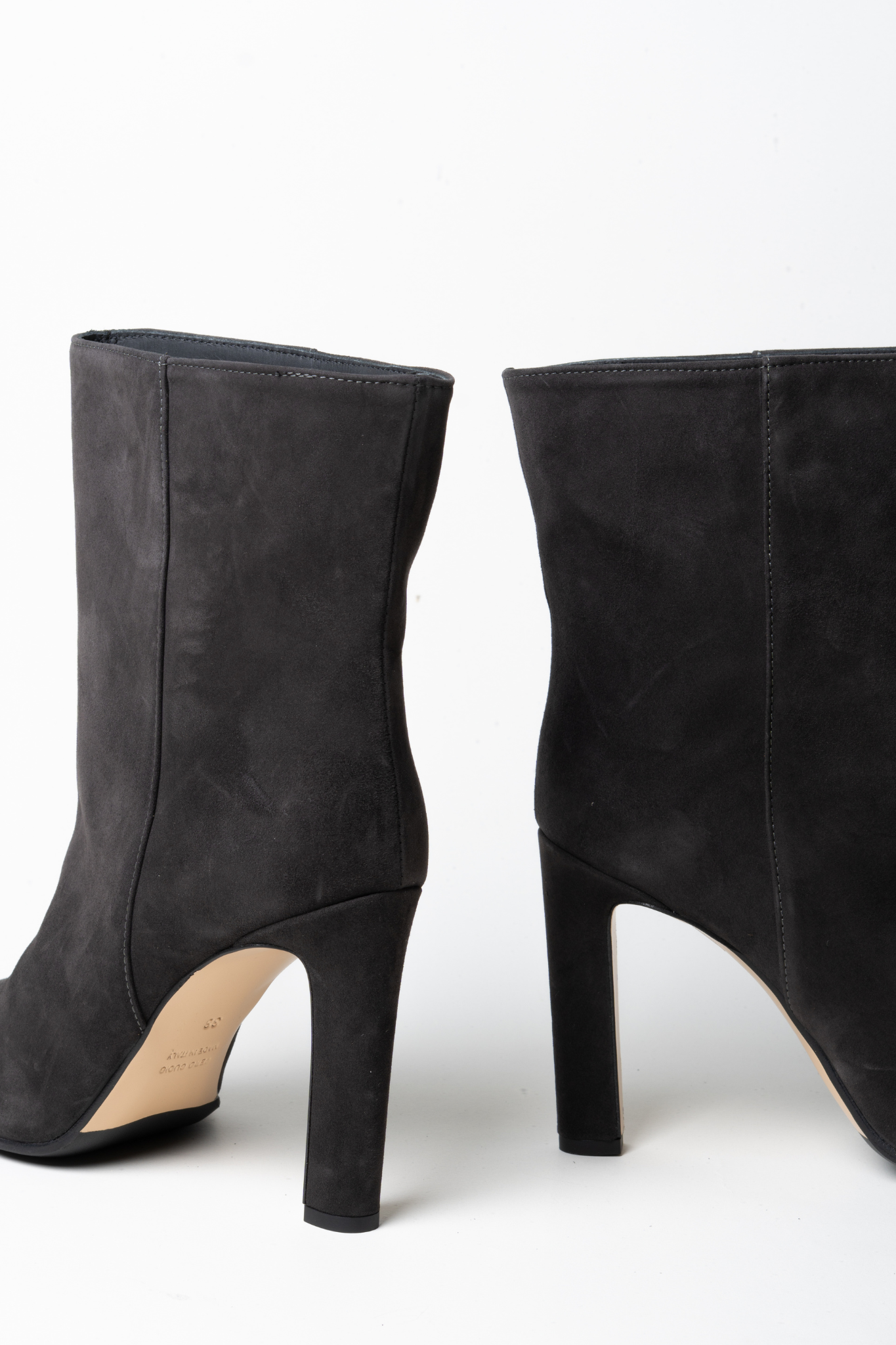 DONNA CAMOSCIO CALZATURE BOOTS - ANTHRACITE