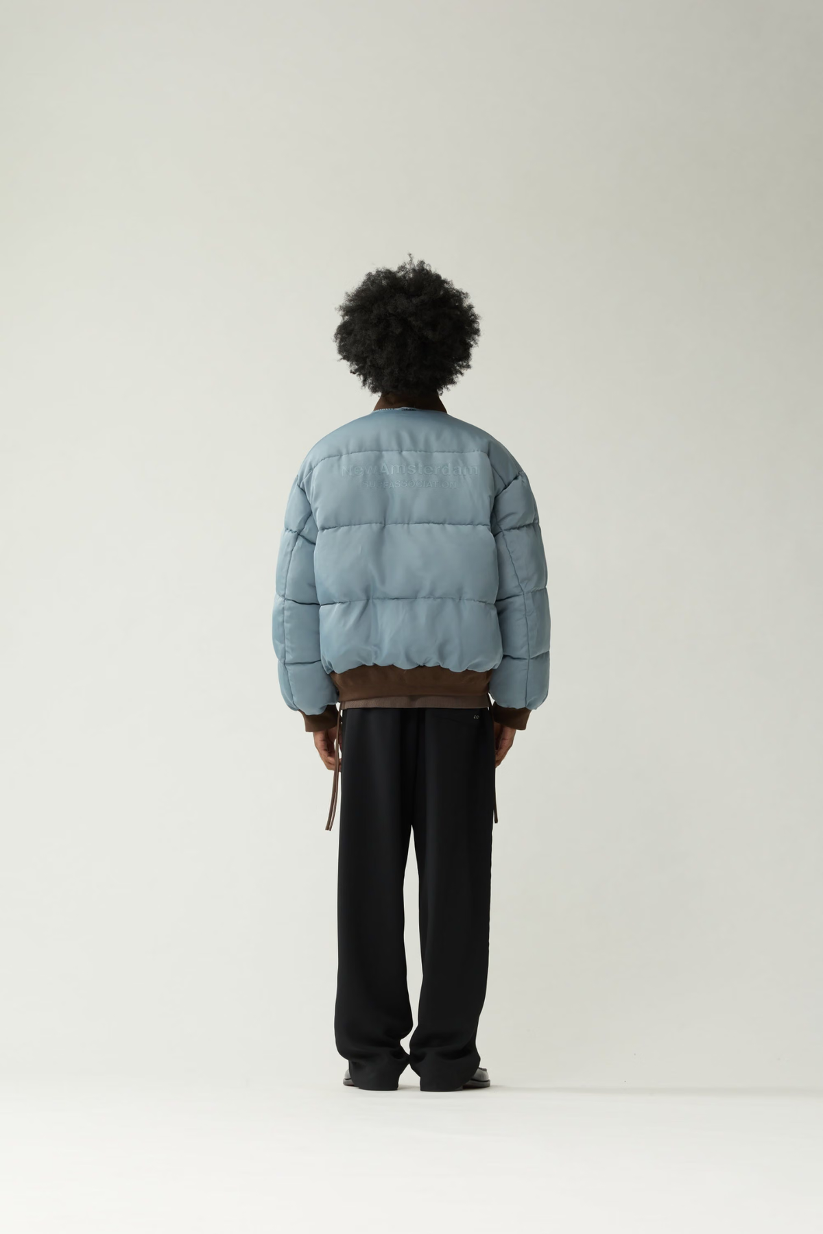REVERSIBLE BOMBER JACKET - BROWN