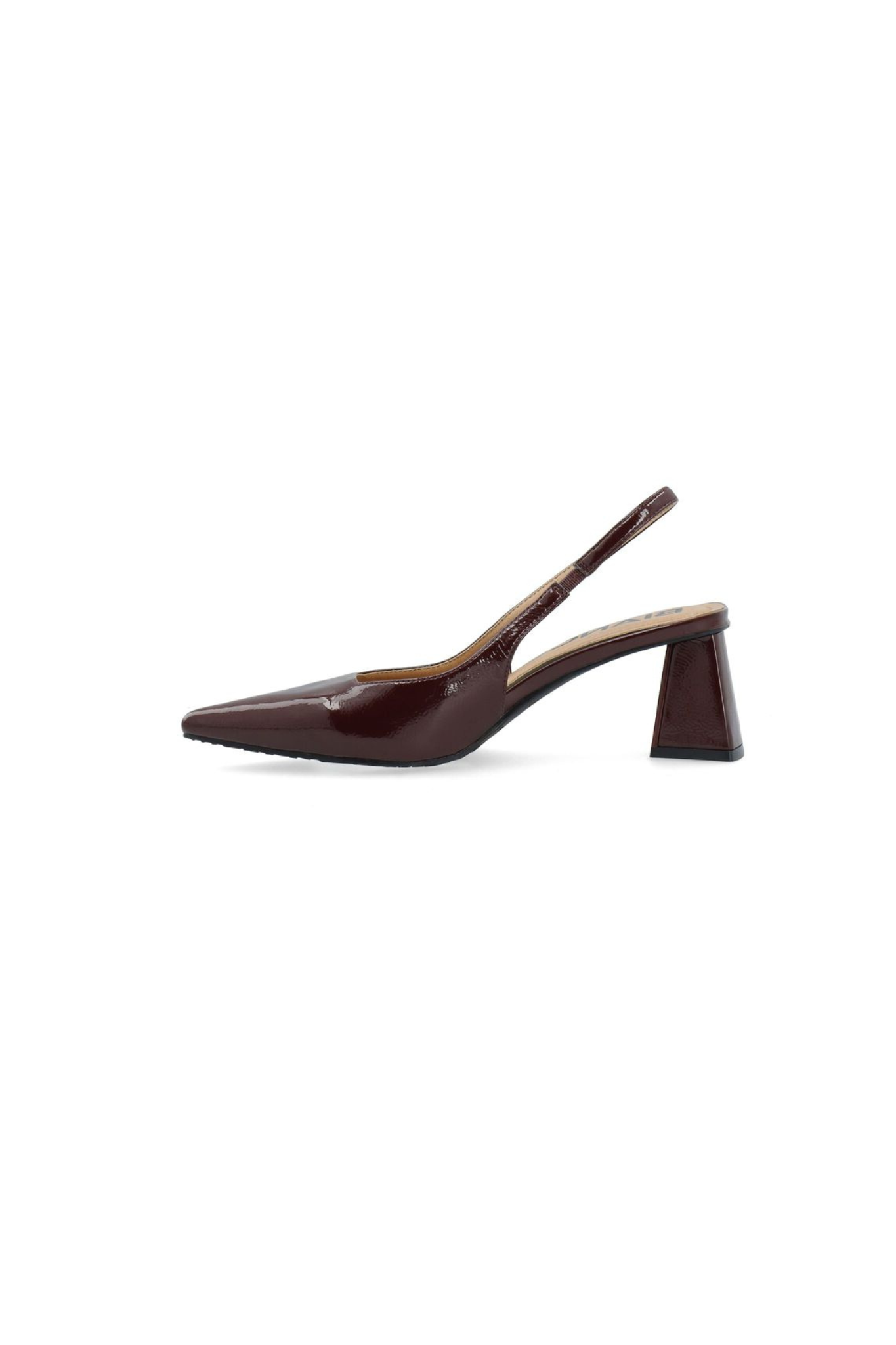 MARALYN SLINGBACK PATENT SHOES - BORDAUX