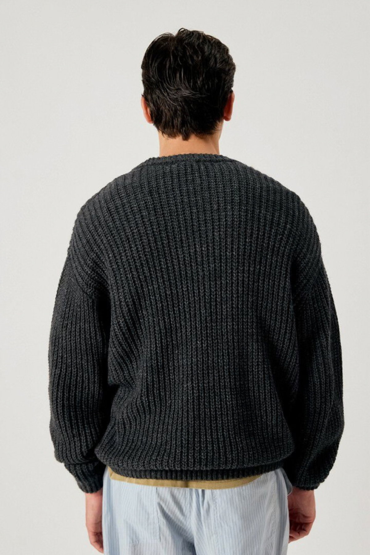 CYROW SWEATER MEN - ANTHRACITE CHINE