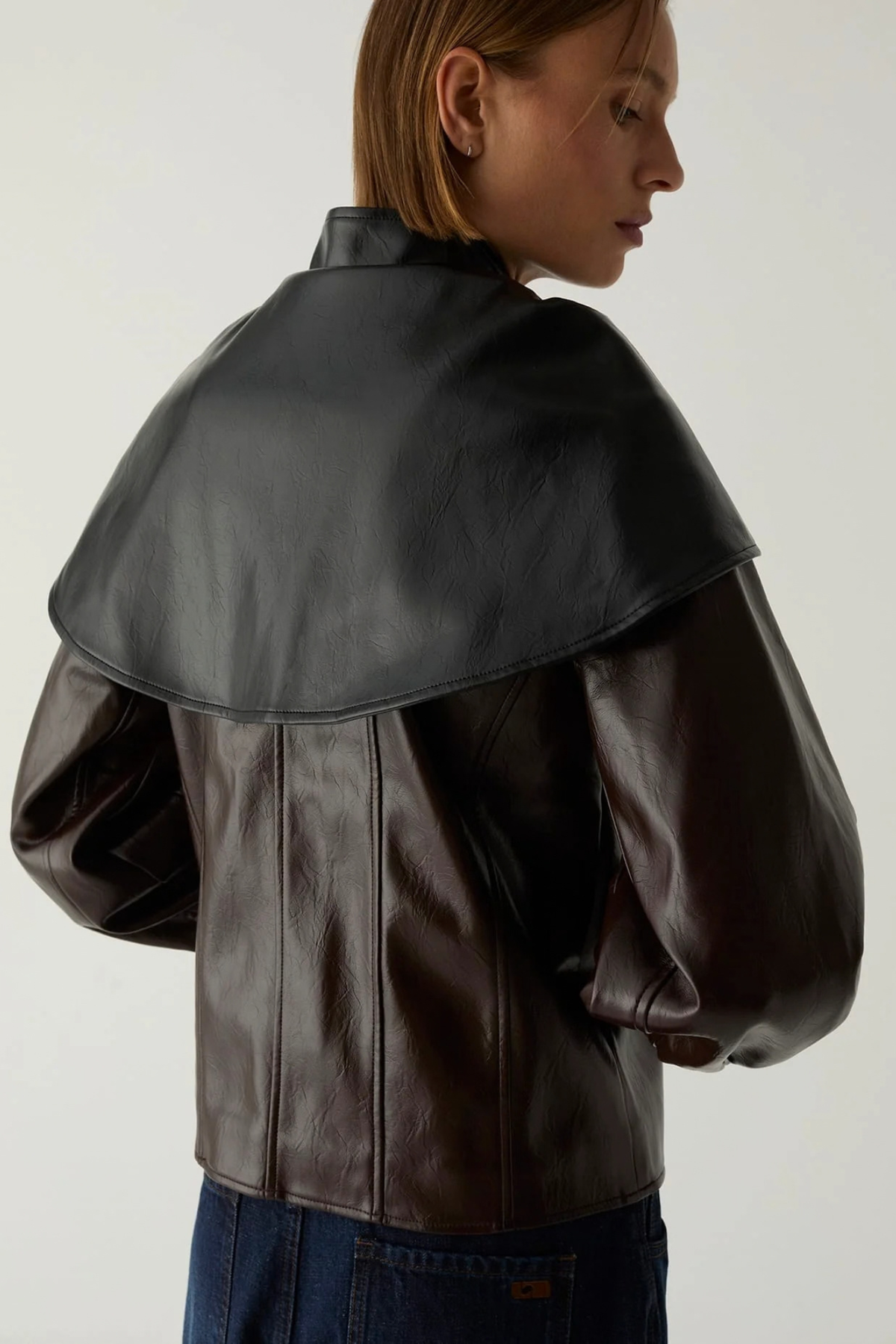 NOOR BOMBER JACKET - BROWN