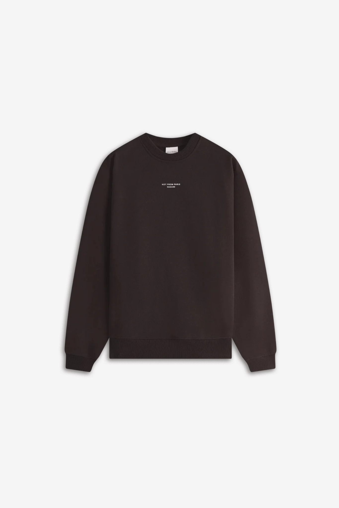 LE SWEATSHIRT SLOGAN CLASSIQUE - DARK BROWN