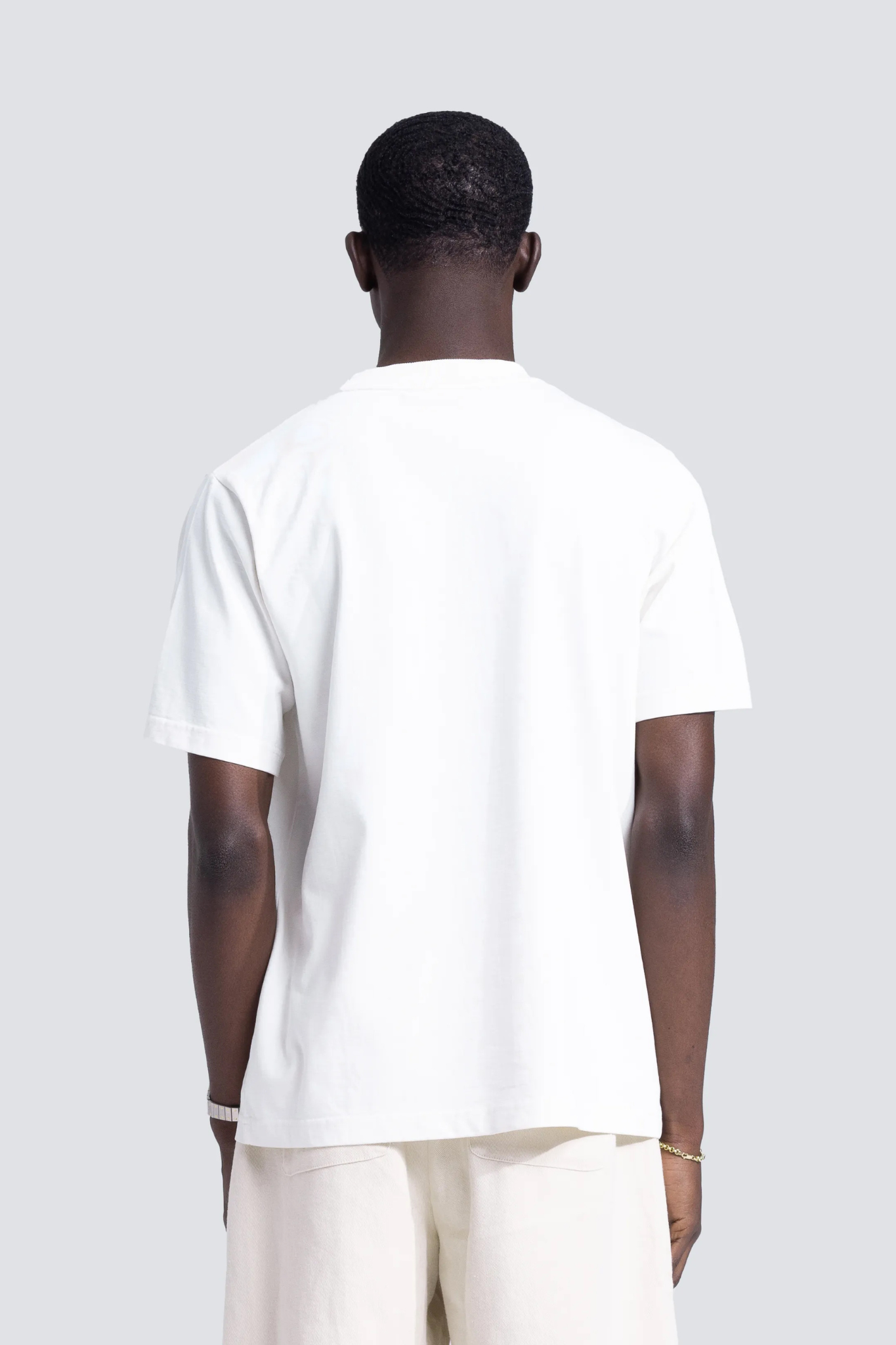 CHEST POCKET T-SHIRT - WHITE