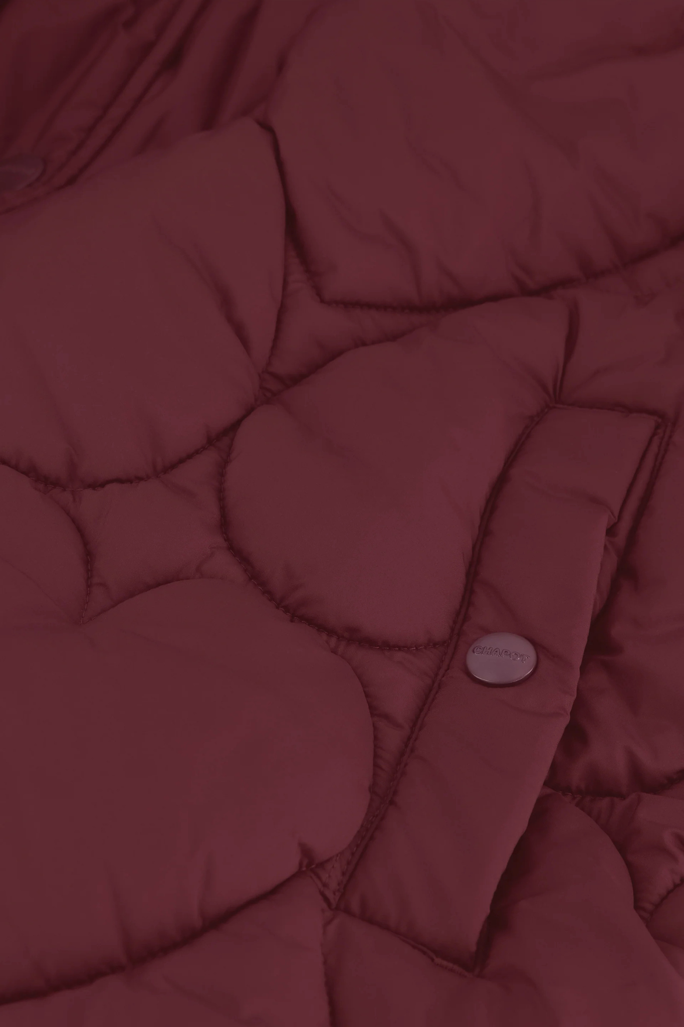 PRISCA PUFFER SWEATER- DEEP BURGUNDY