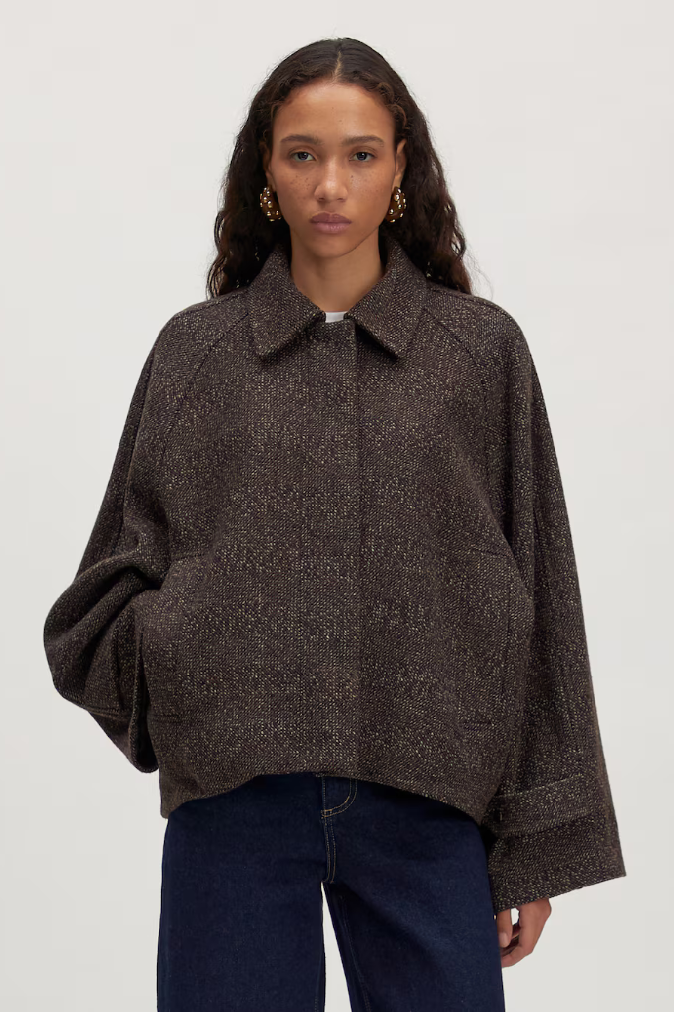 DARLIN WOOL JACKET - BROWN