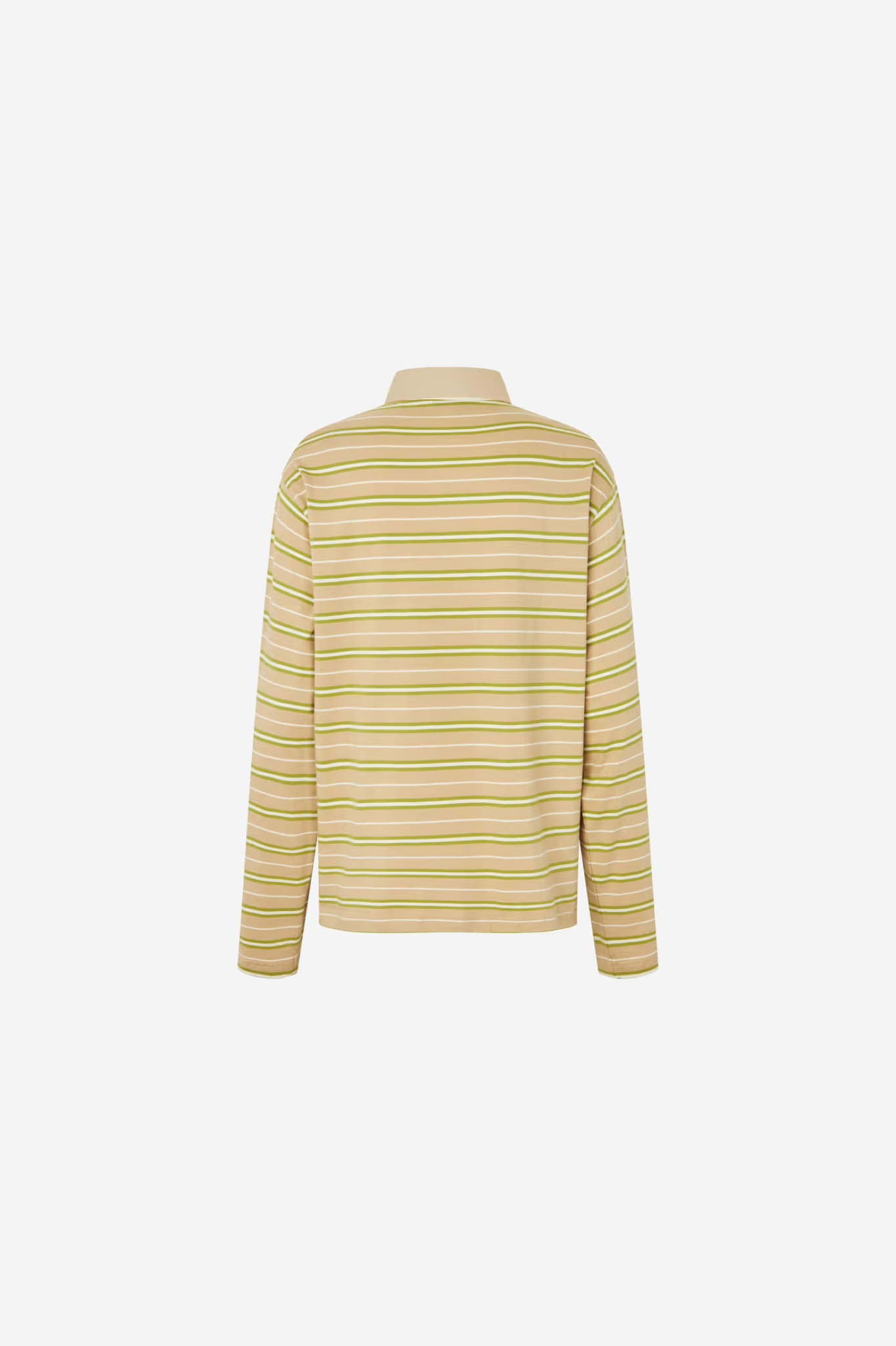 KULLA LS POLO ST - PALE FERN STRIPE
