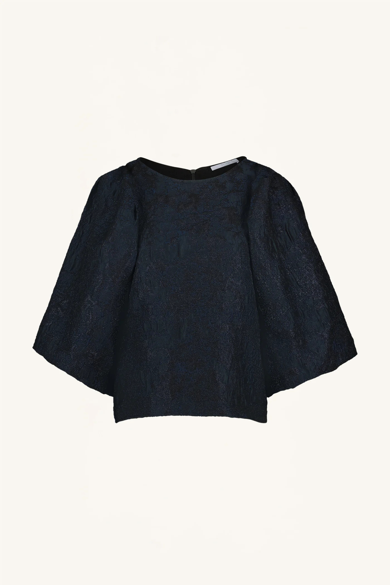 ZASU JACQUARD BLOUSE - MIDNIGHT