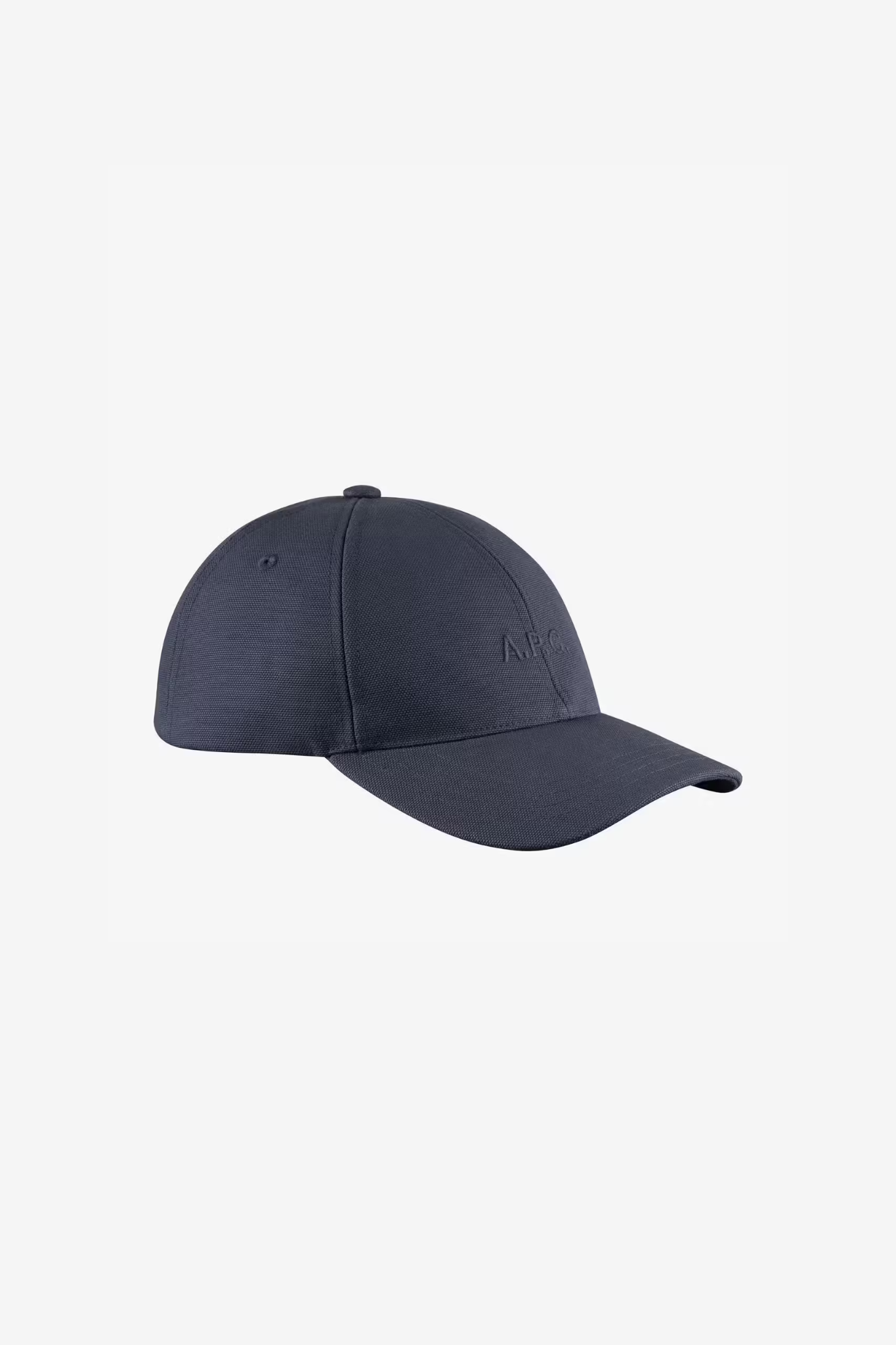 APC Charlie baseball cap in navy. Front view