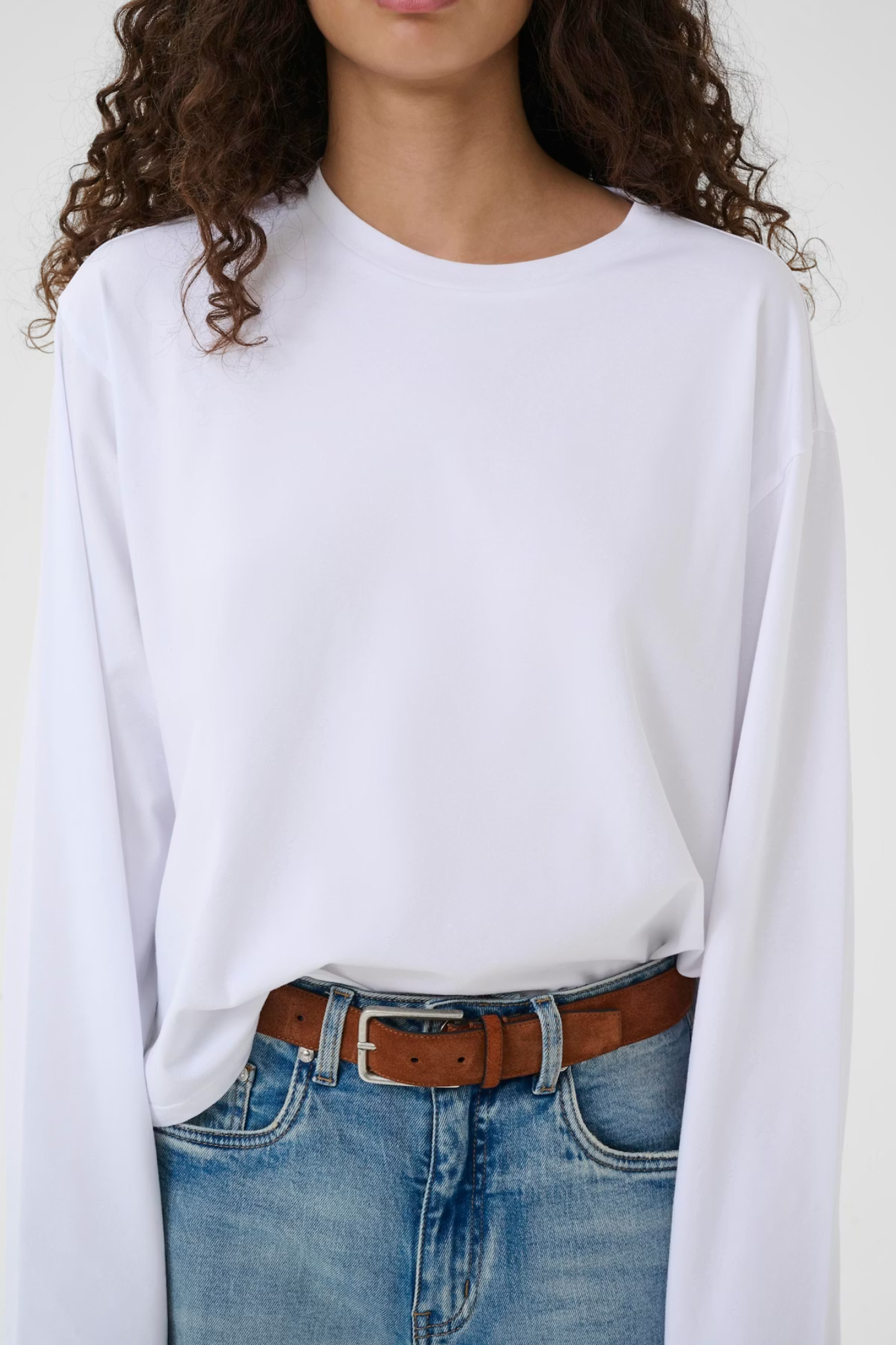 TIMA LS T-SHIRT - BRIGHT WHITE