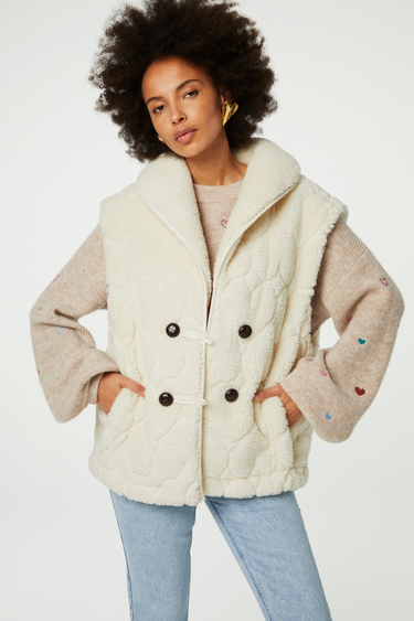 MERLIN GILET - COSY WHITE