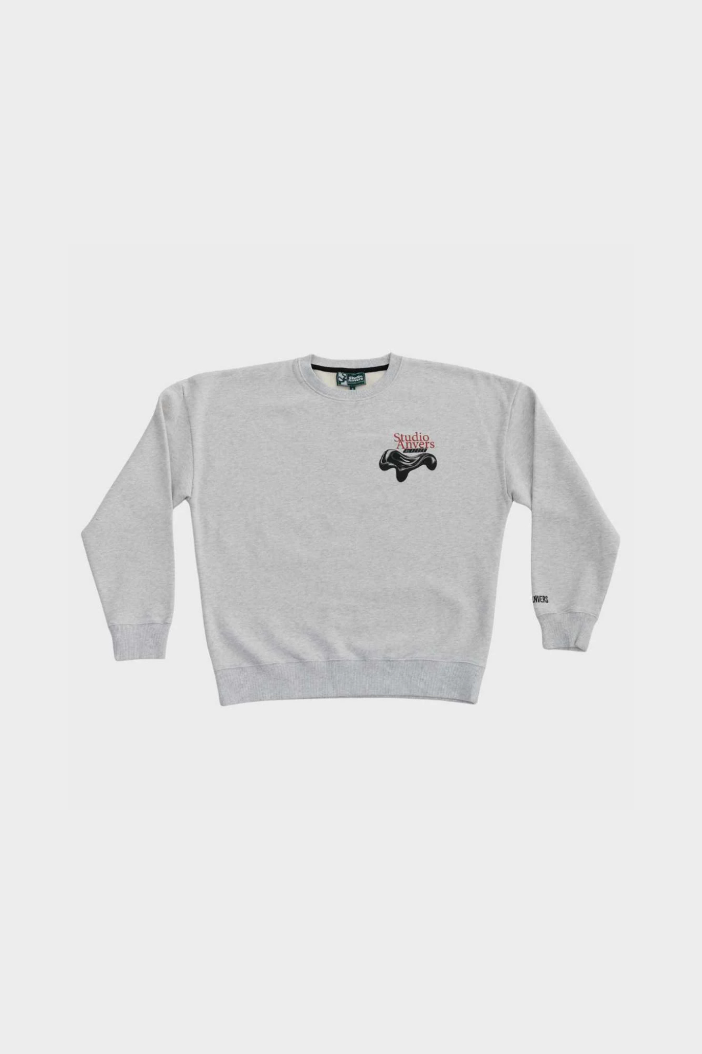 CHROME WAVES CREWNECK - GREY MOUSE