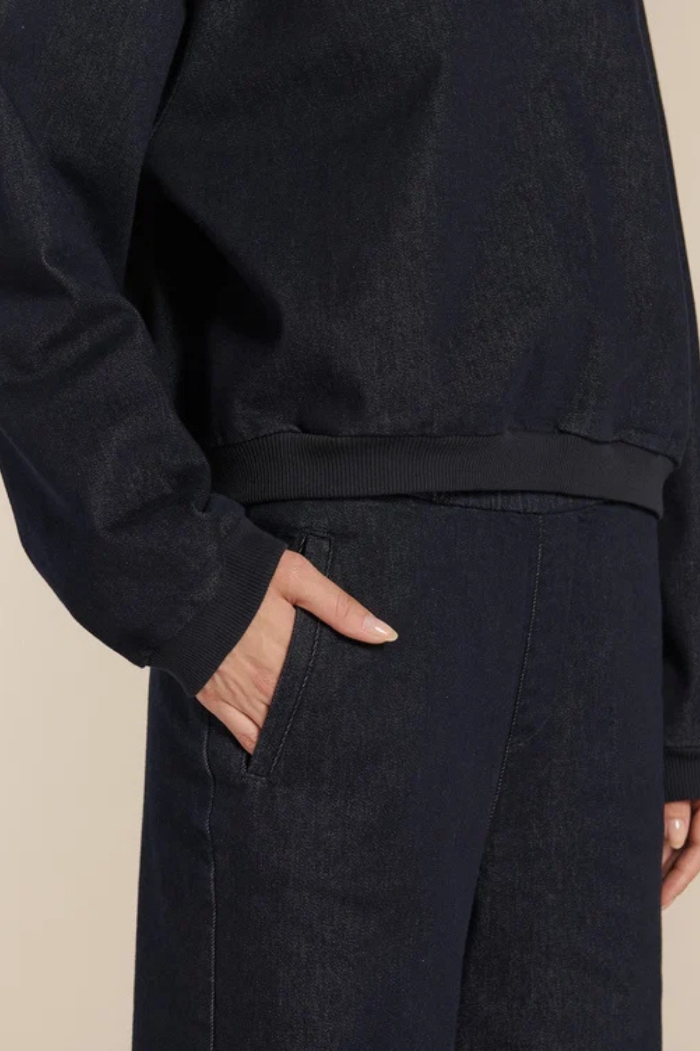 NAPA LONG DENUM LAINE PANTS - ANTIQUE NIGHT